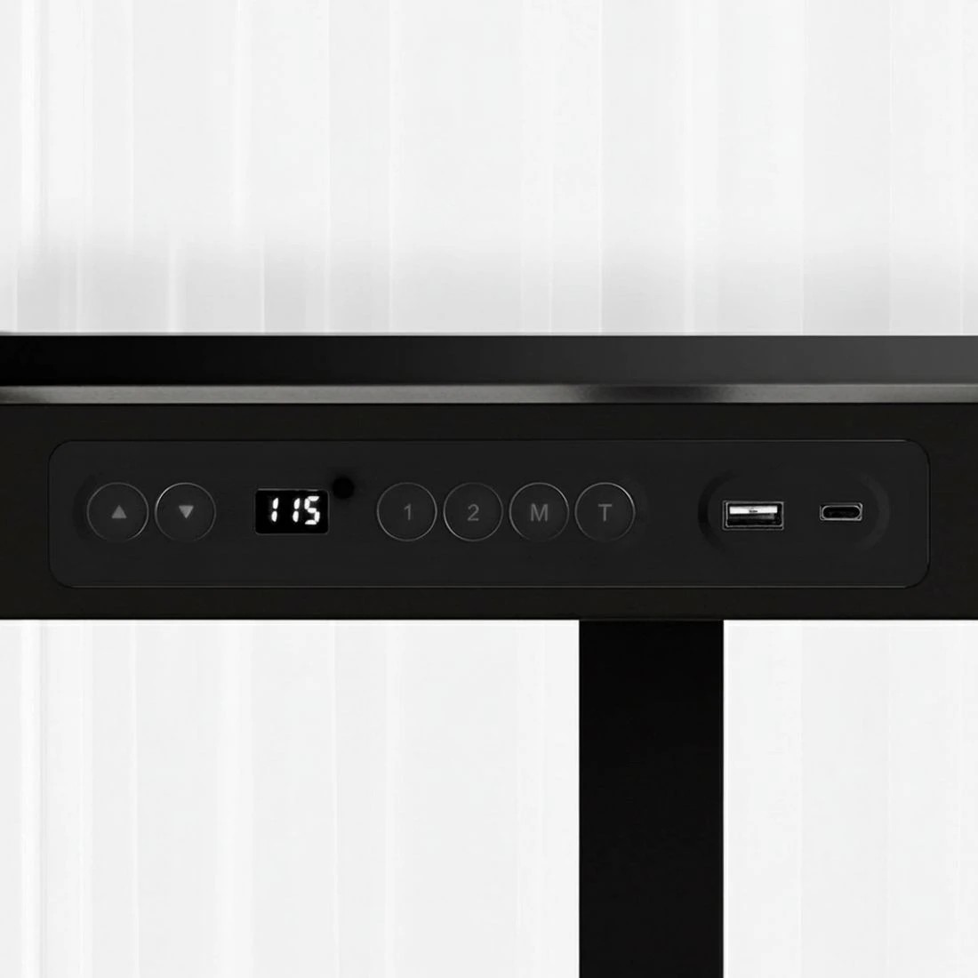 4 Artiss Standing Desk Motorised Electric Motor Drawer 120CM - Black, 4 of 5