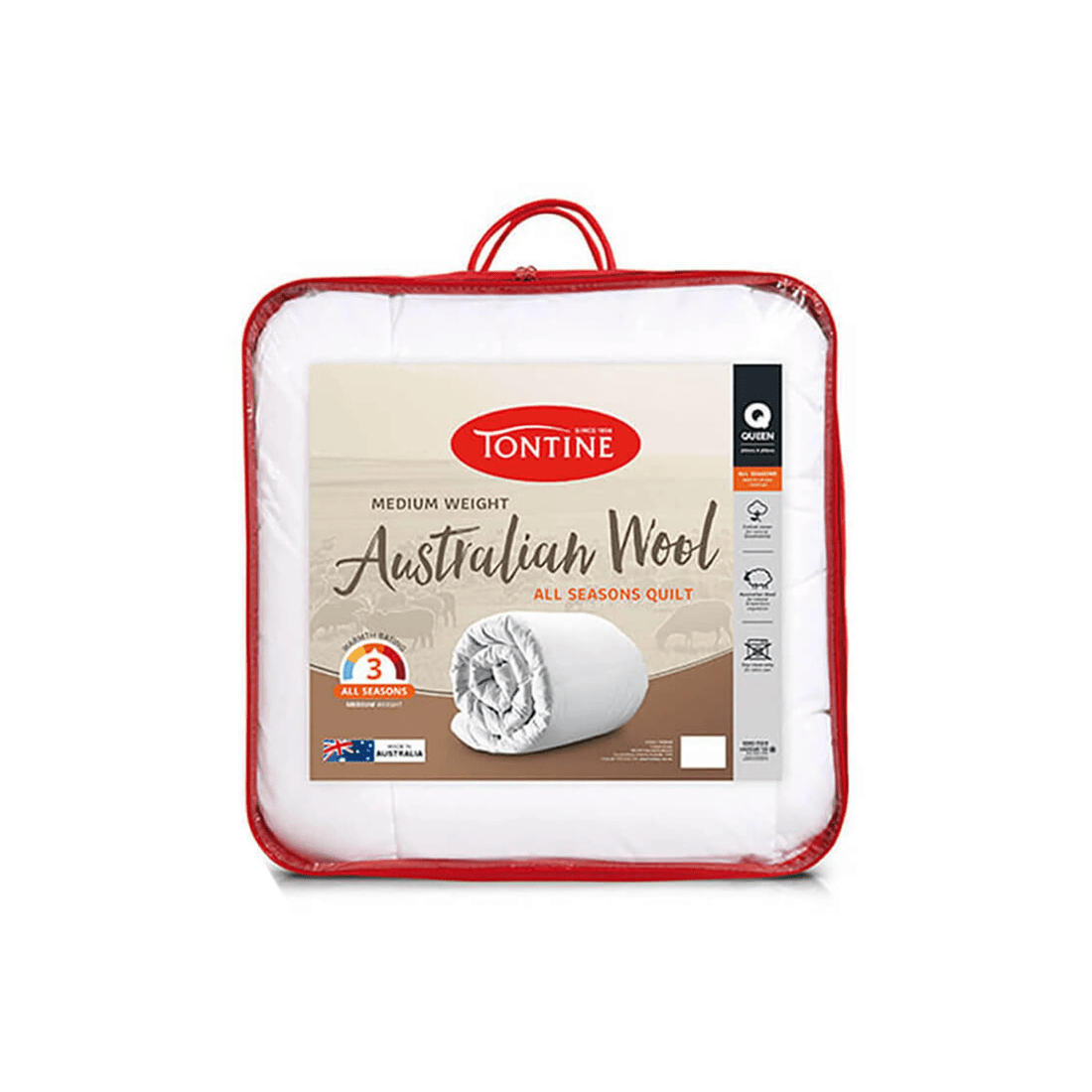 1 Tontine Australian Wool Quilt All Seasons King Bed
 - King Bed
 - White, 1 of 5