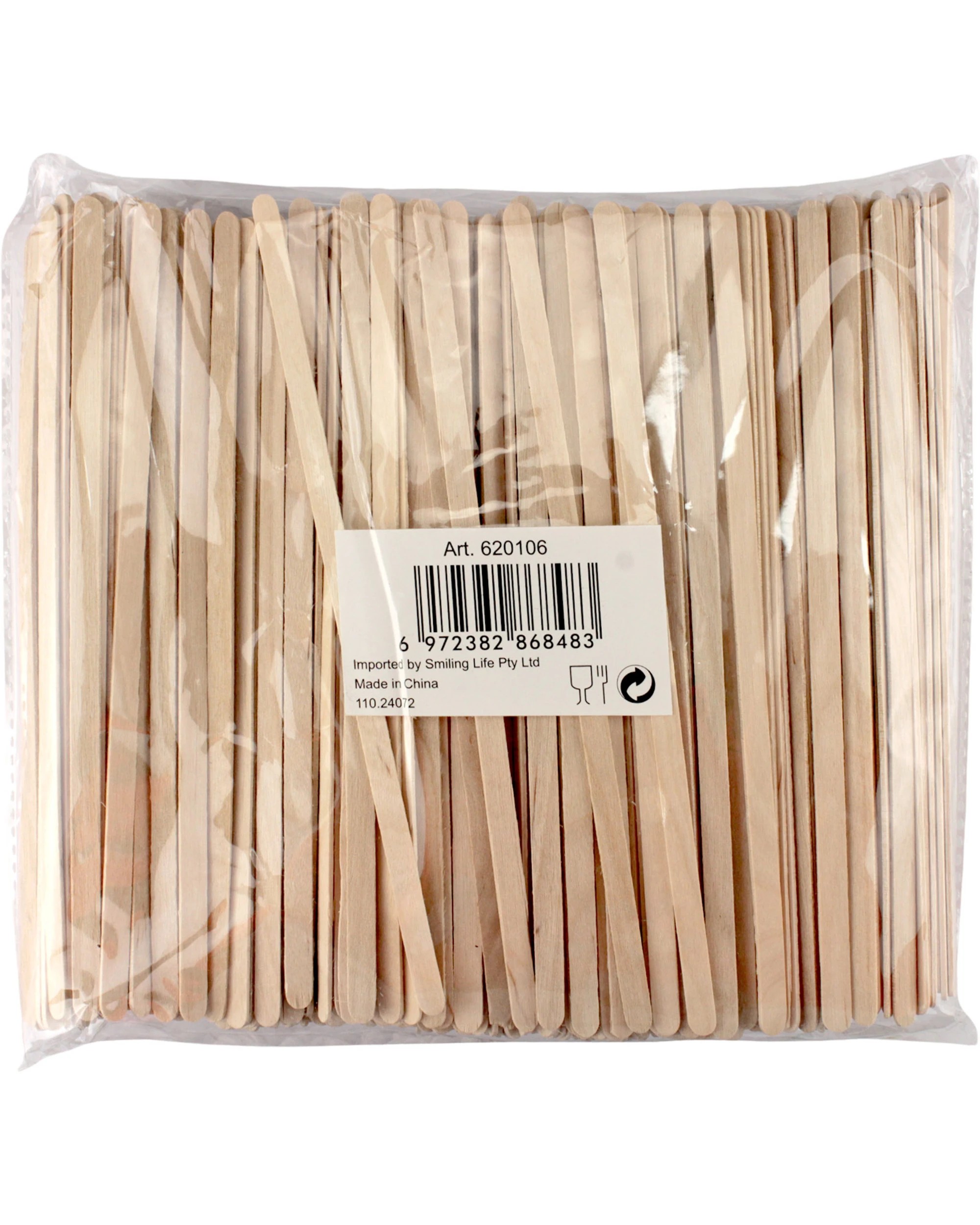 2 Party Maker Wooden Coffee Stirrers Bulk Pack of 500 - Natural, 2 of 2