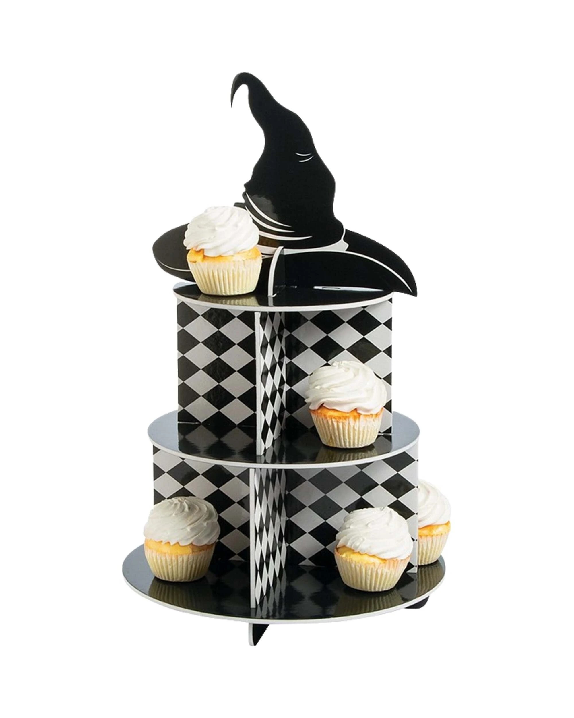 1 Fun Express Witch Hat Cupcake Stand - Black, 1 of 1