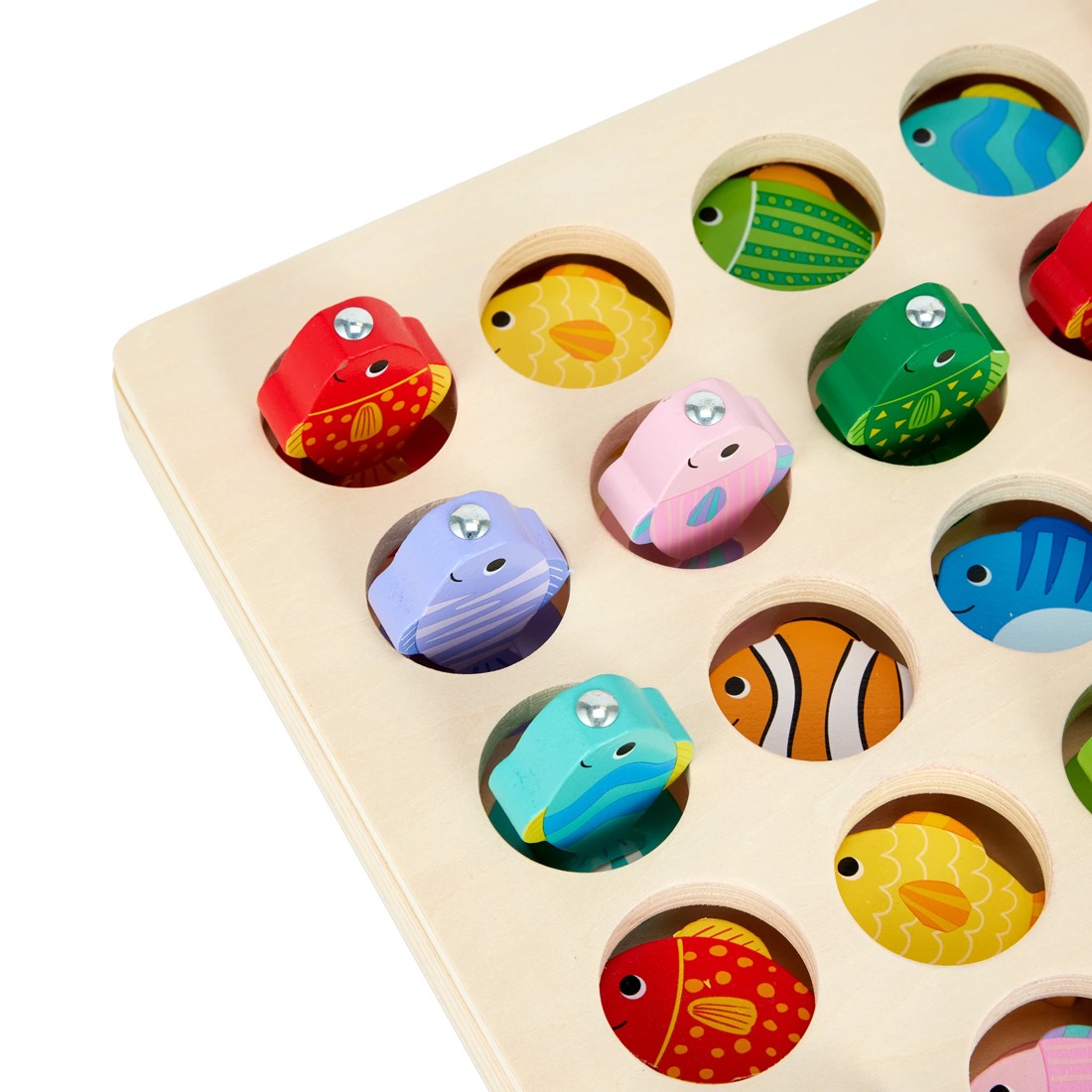 6 Wooden Alphabet Fishing Playset, 6 of 8