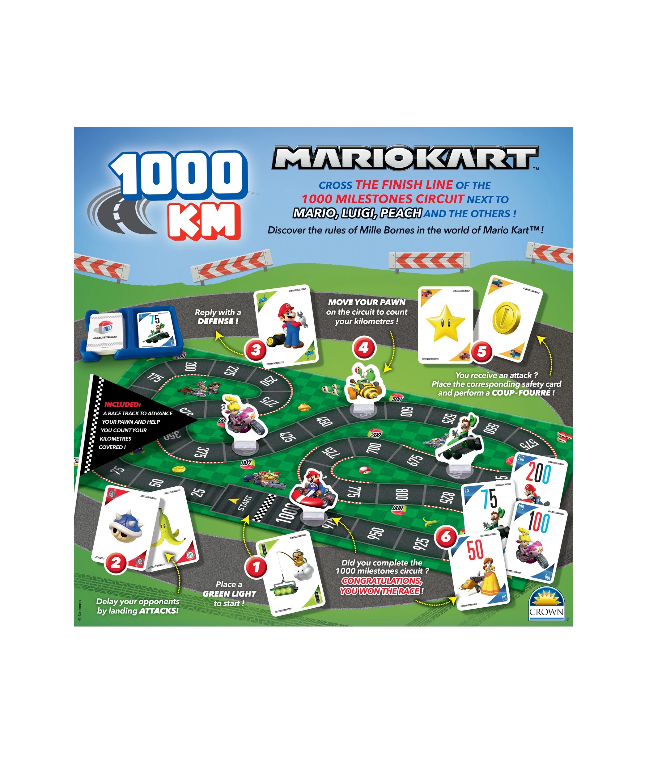 3 Mario Kart  Nintendo MarioKart 1000Km Boardgame - Multi, 3 of 3