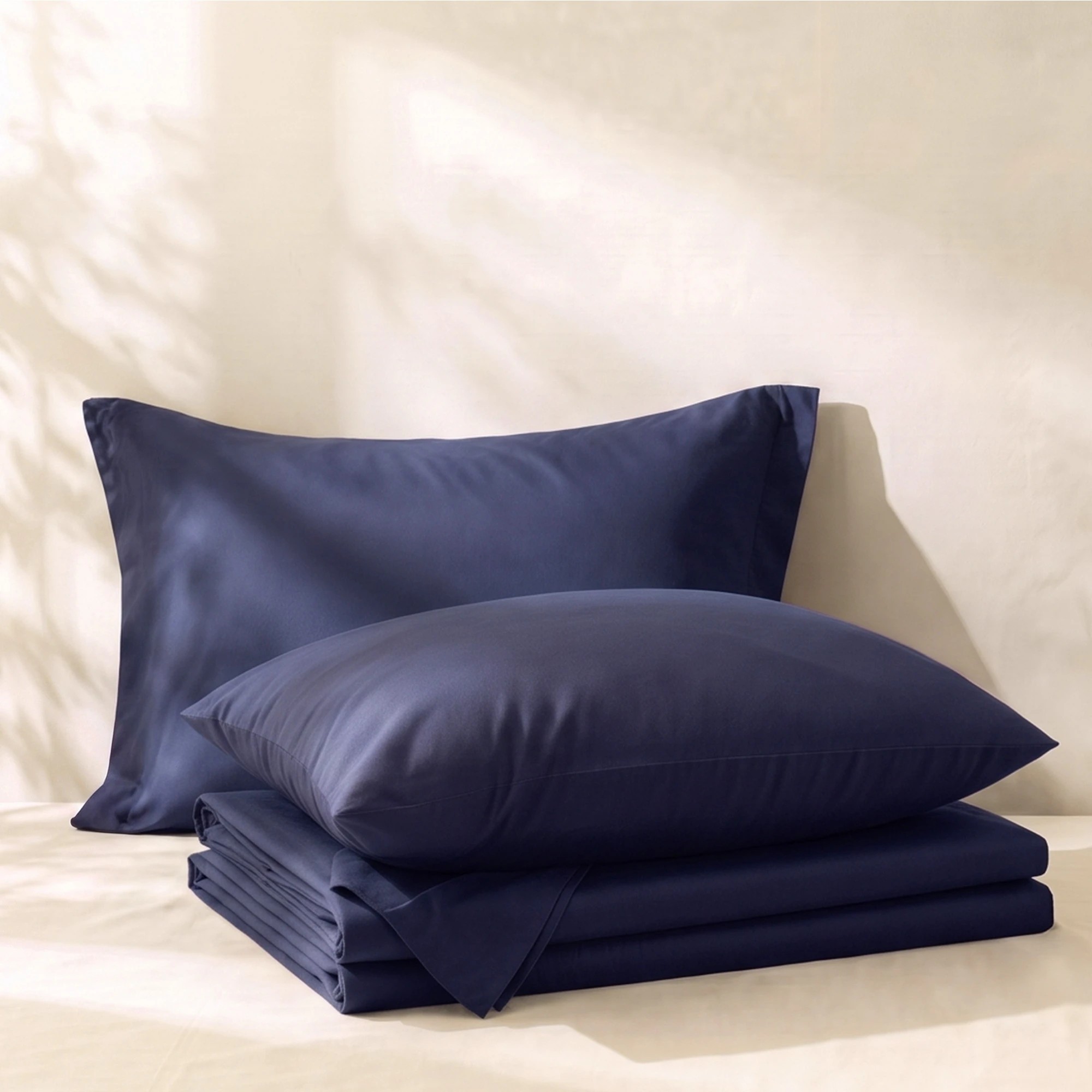 7 Giselle Bedding 500TC Cotton Sheet Set 40cm Deep Pocket for Hot Sleeper - King Bed - Blue, 7 of 9