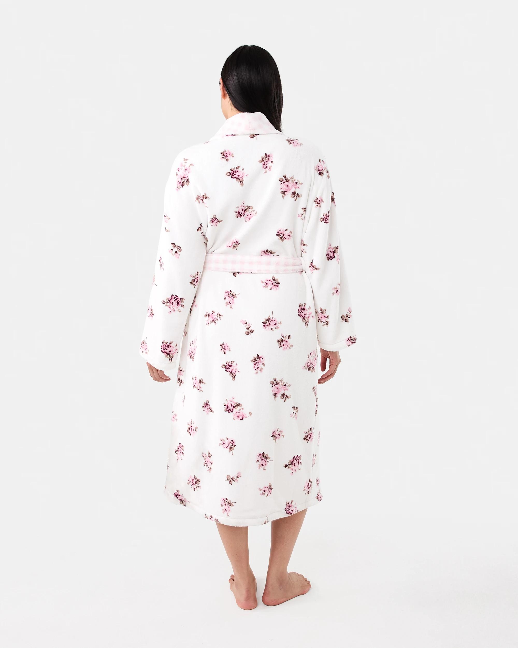 4 Reversible Printed Gown Rose Check, 4 of 9