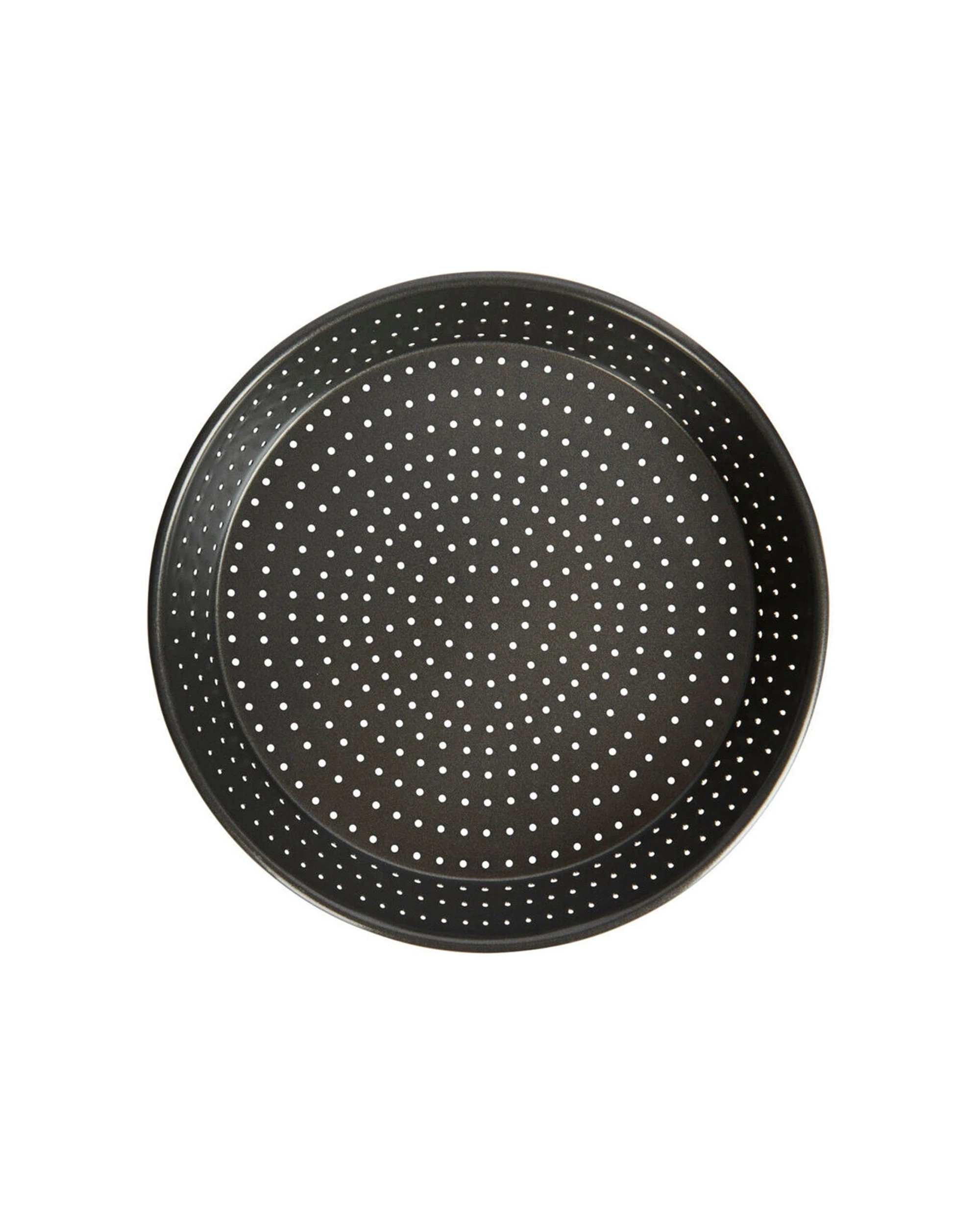 4 Mastercraft 2x Crusty Bake 24cm Non-Stick Deep Pie Tart Tin Perforated - Black, 4 of 8