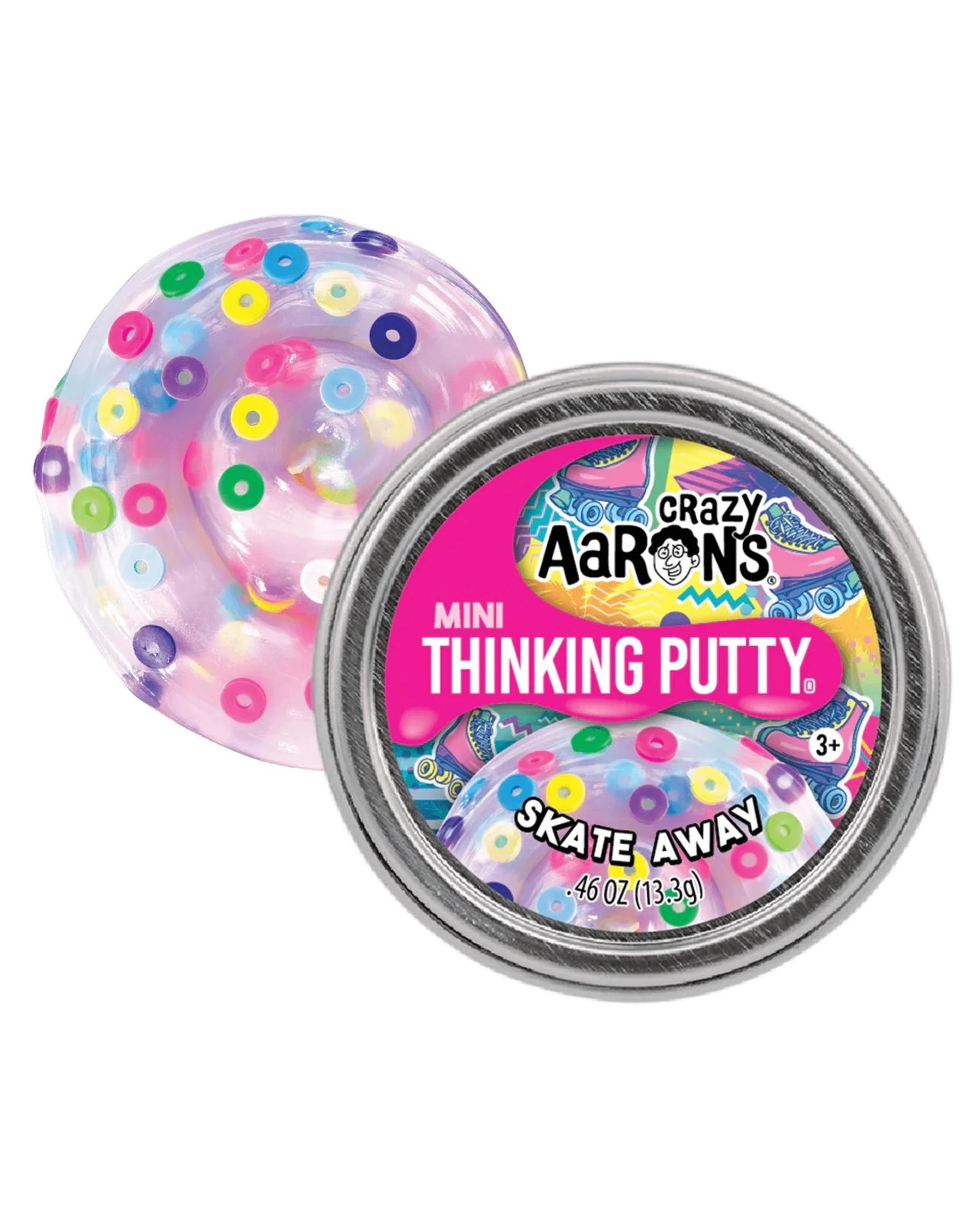 1 Crazy Aaron's 2 inch Mini Thinking Putty Skate Away, 1 of 3