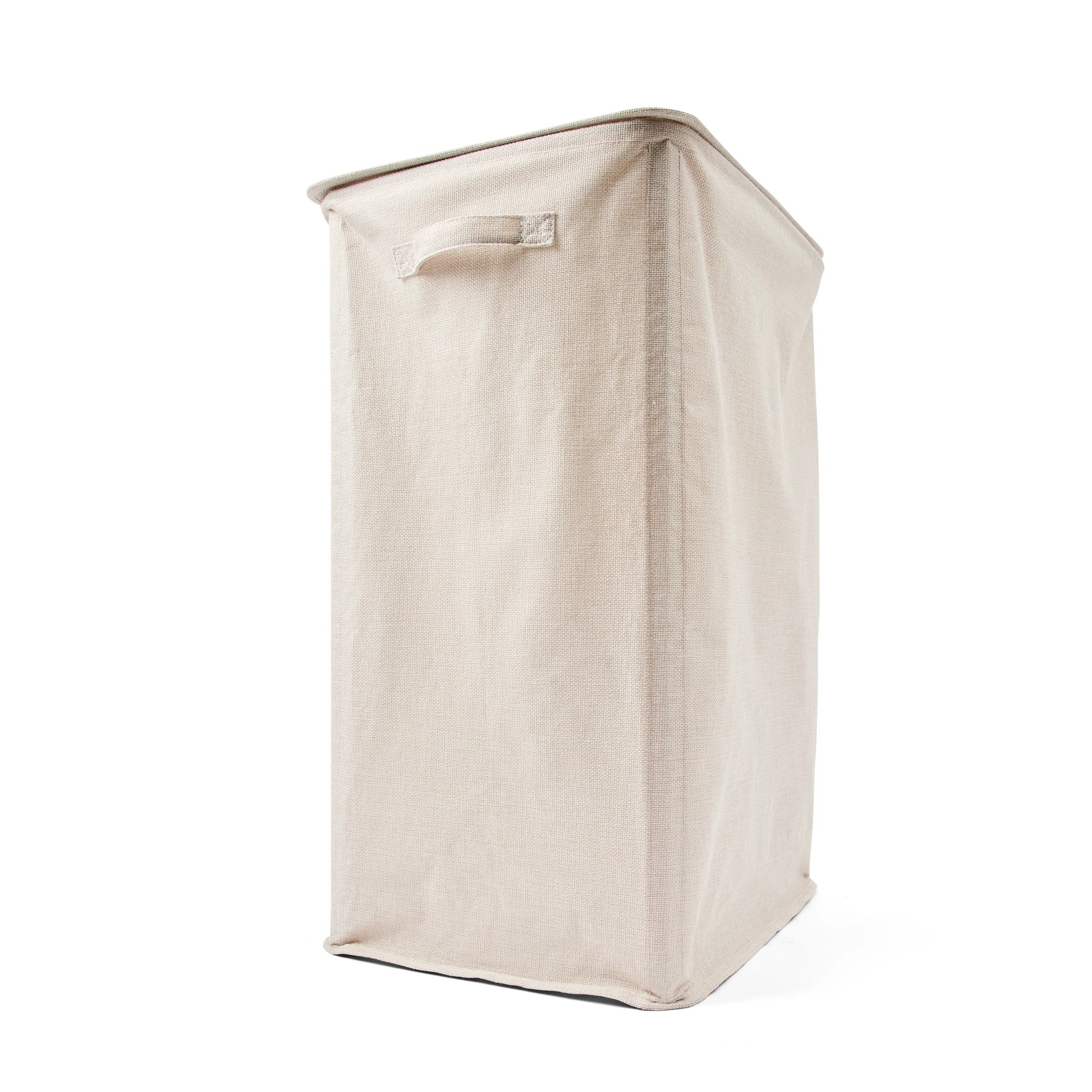 2 Linen Look Hamper with Lid, 2 of 8