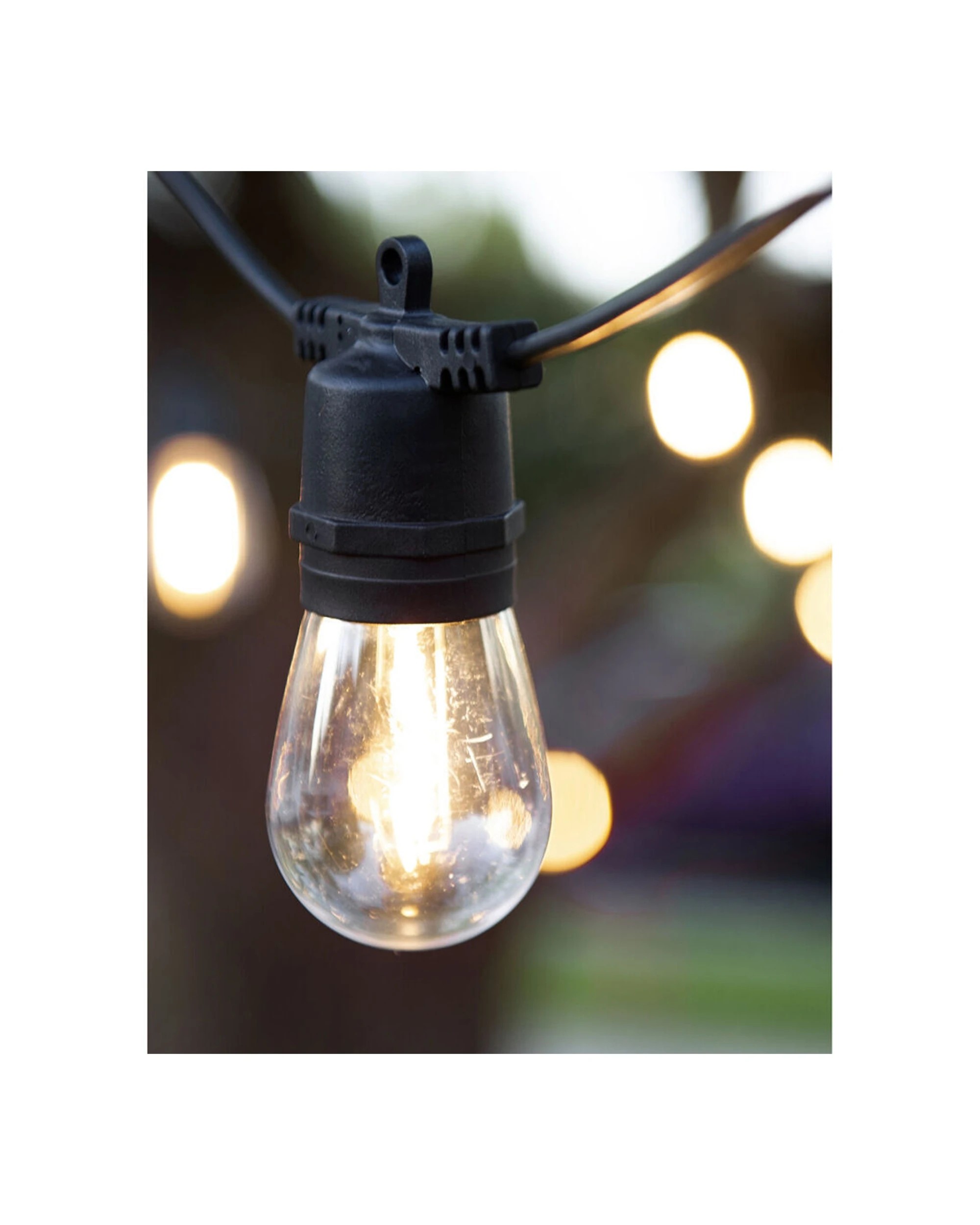 4 LumiFX 2PK 50 Bulb LED WIFI Smart Indoor & Outdoor Festoon Lights 50m Warm - White, 4 of 7
