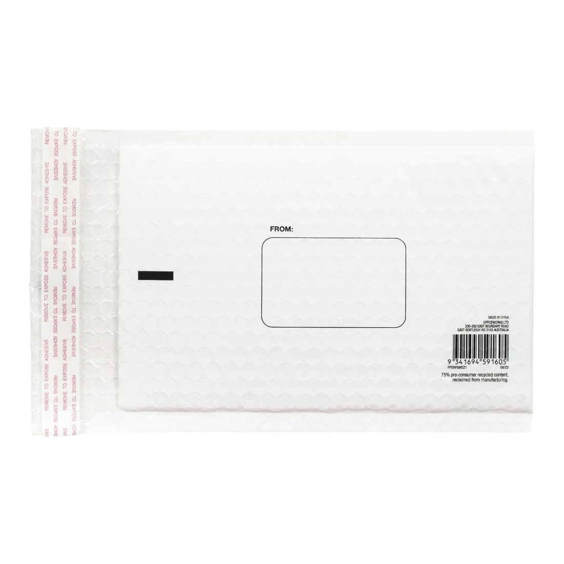 2 PPS 75% Recycled Plastic Bubble Mailer Size 1 151 x 229mm, 2 of 2