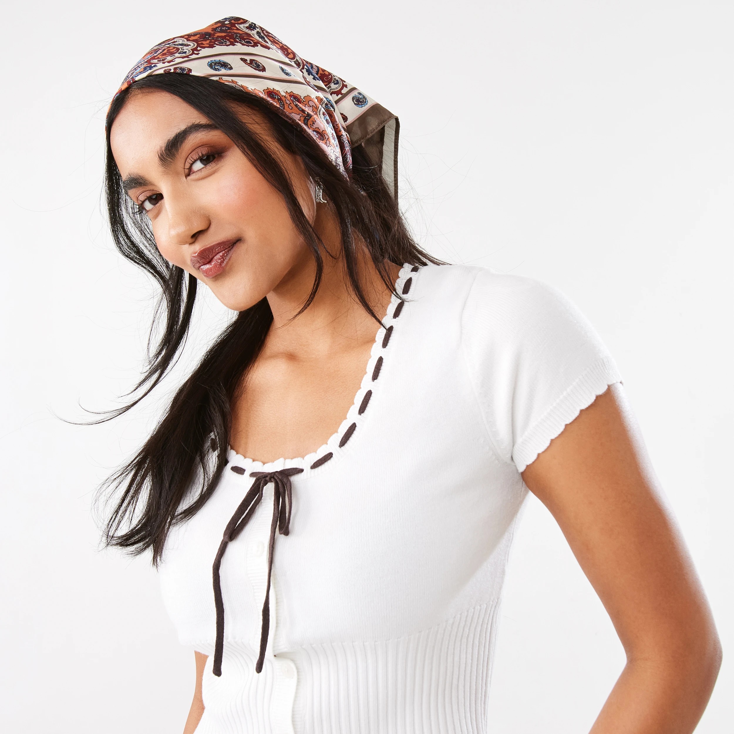 6 Paisley Tile Hair Scarf, 6 of 8