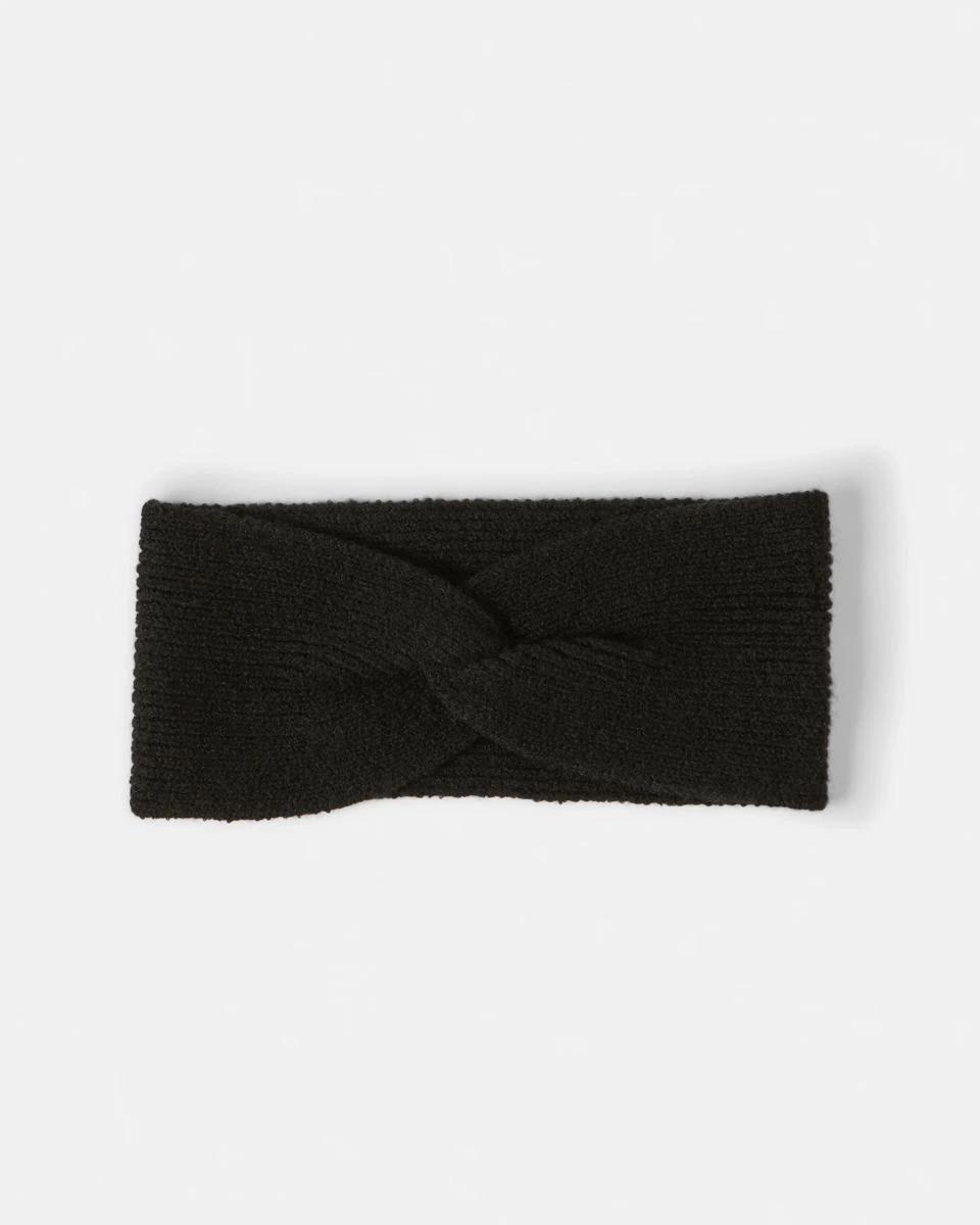 1 Fine Knit Headwrap Black, 1 of 3