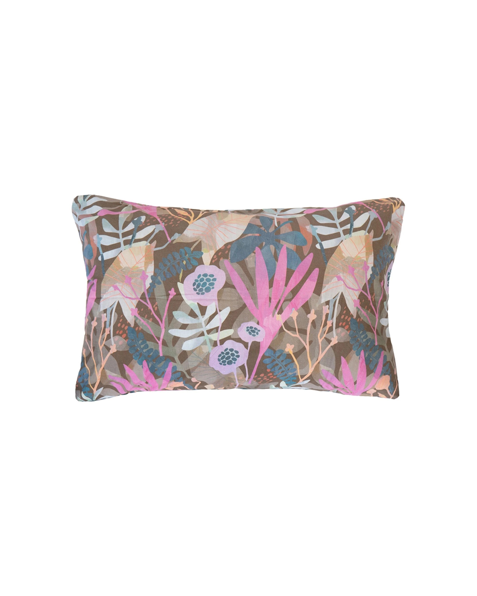 4 BAMBURY Hana Quilt Cover Set Washed Cotton Reversible Botanical Set With Pillowcase - Queen Bed - Pattern, 4 of 6