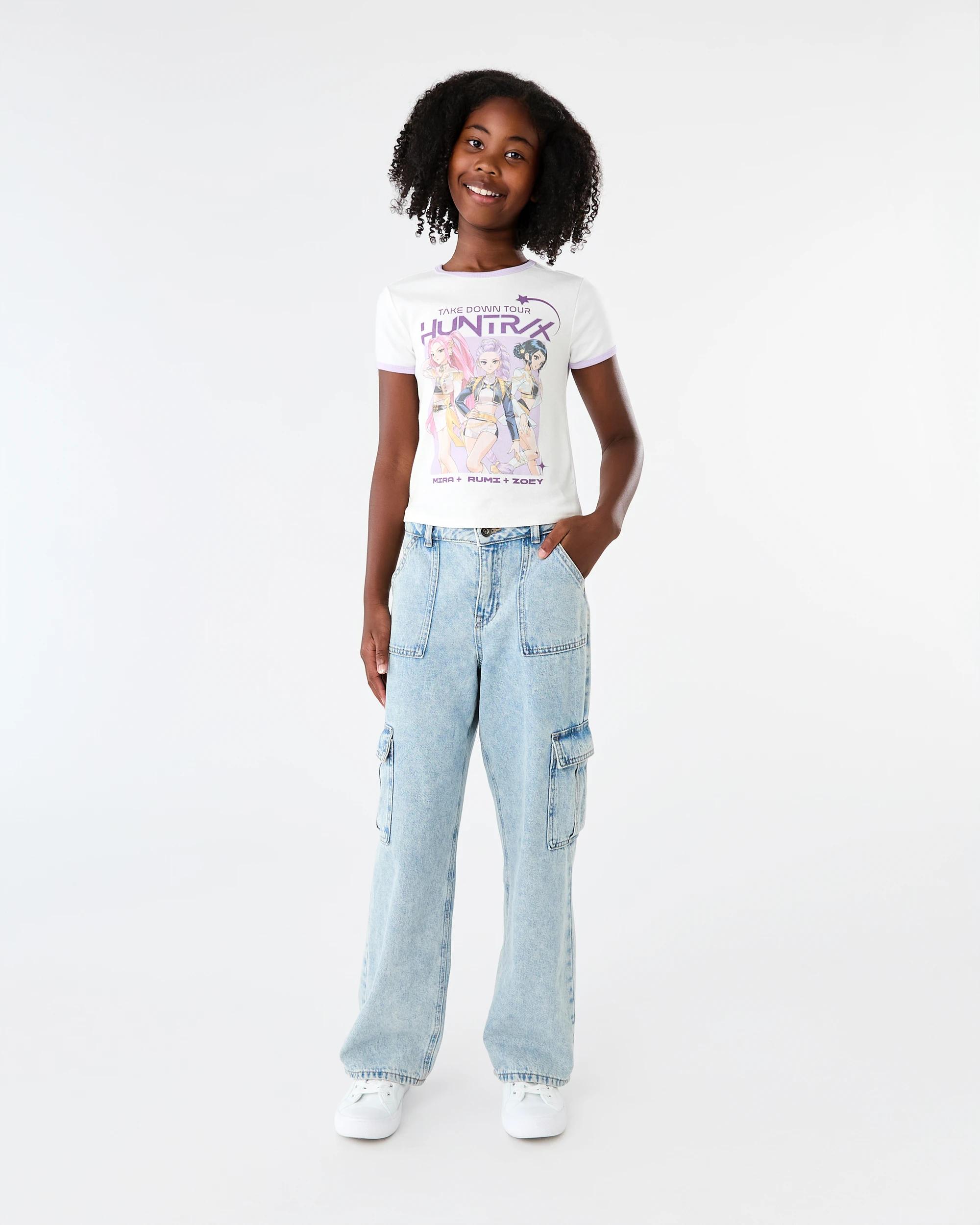 7 KPop Demon Hunters License Ringer T-shirt White Dh, 7 of 8