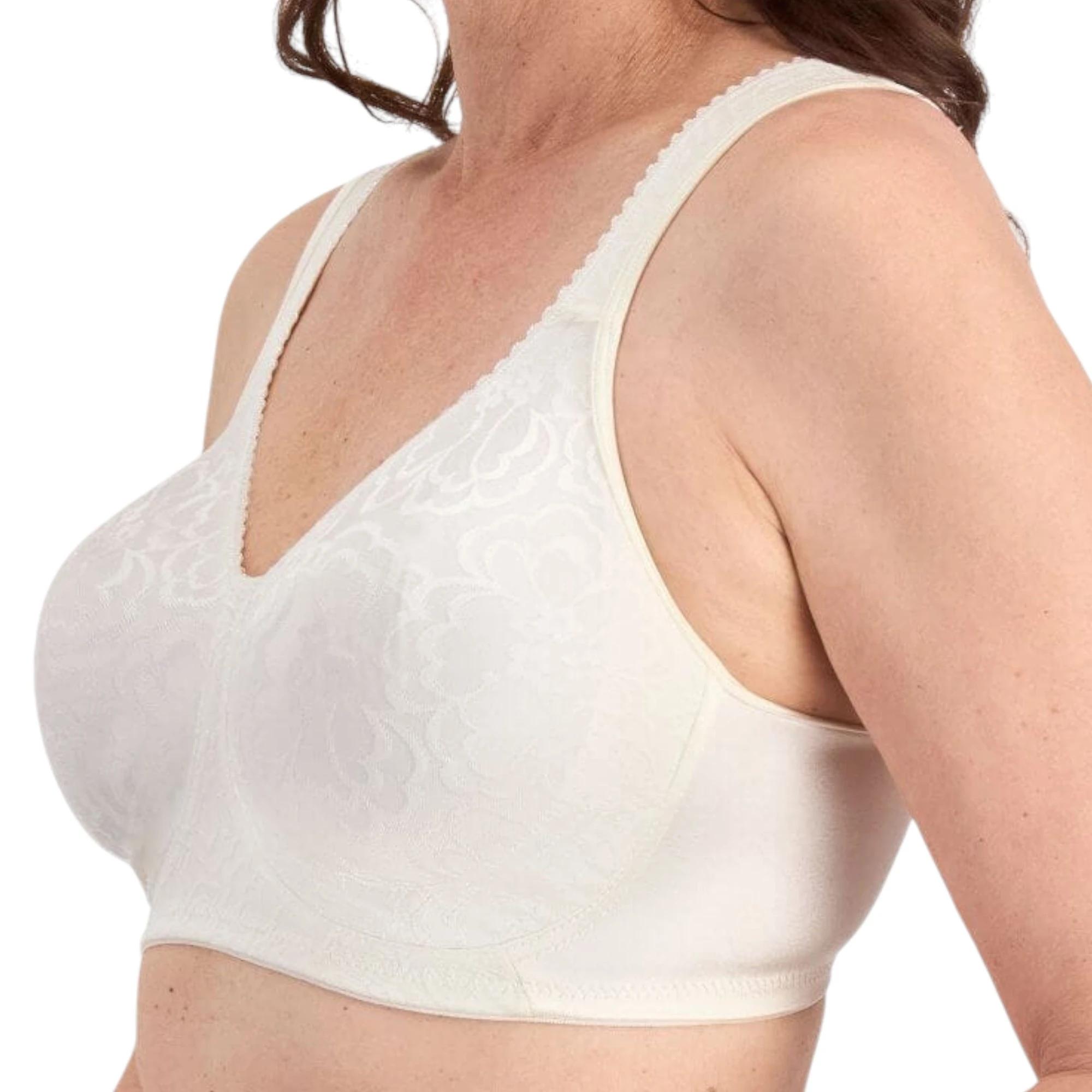 4 Playtex 2 Pack 18 Hour Ultimate Lift & Support Wirefree Bra WHITE/TOFFEE, 4 of 7
