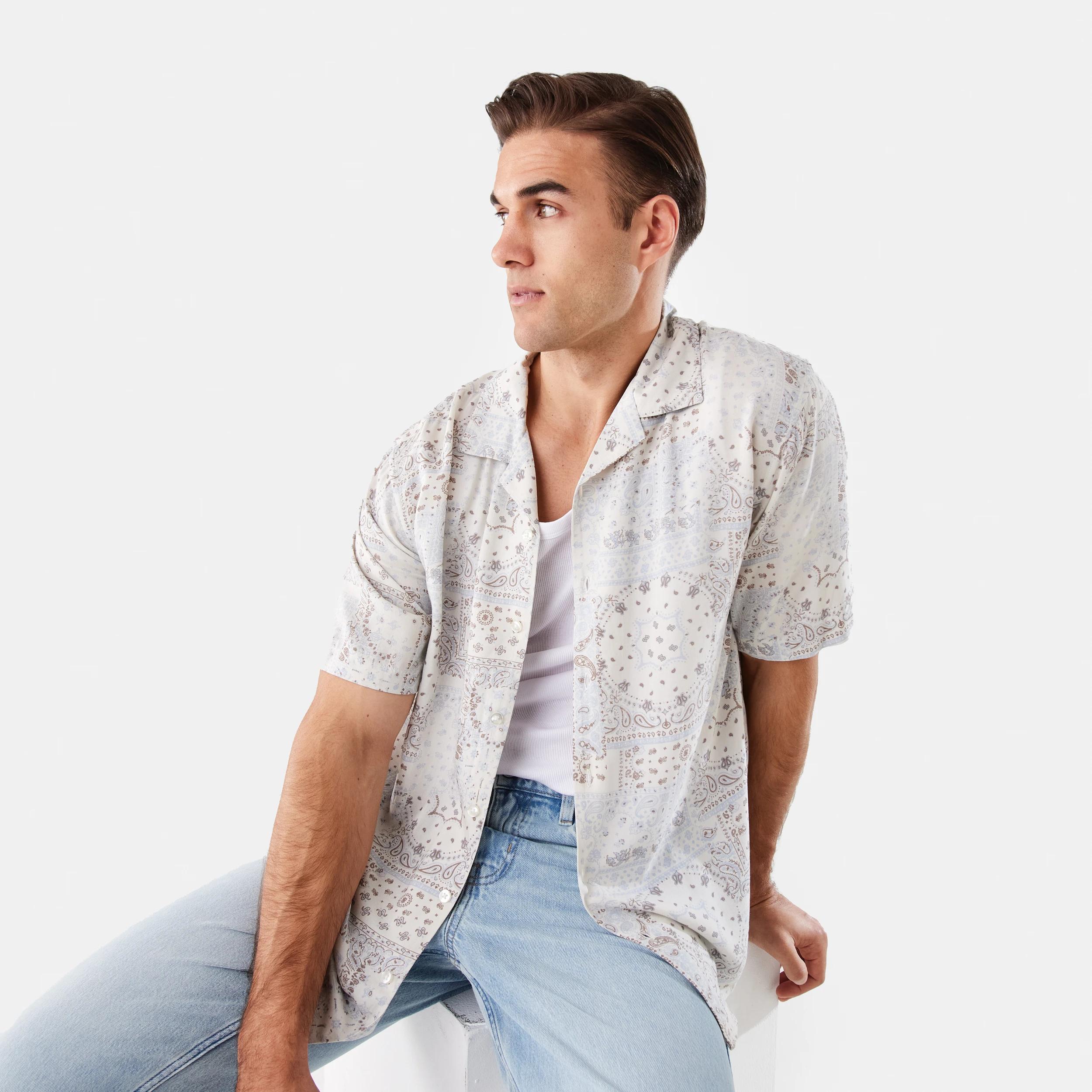 10 Short Sleeve Resort Print Shirt Bandana, 10 of 10