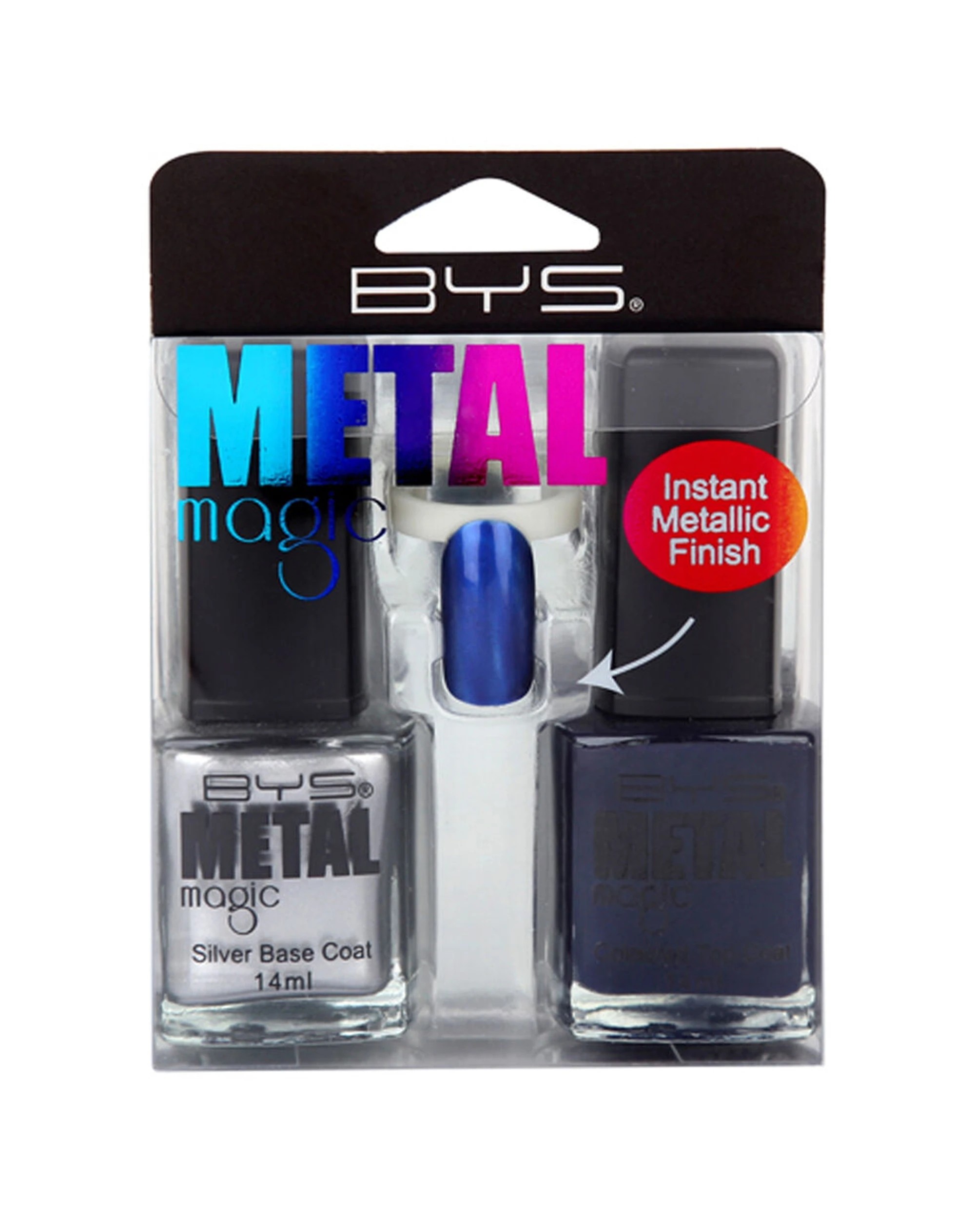2 BYS 3PK 2pc Metal Magic Deep Sapphire Nail Polish Set - Multi, 2 of 2