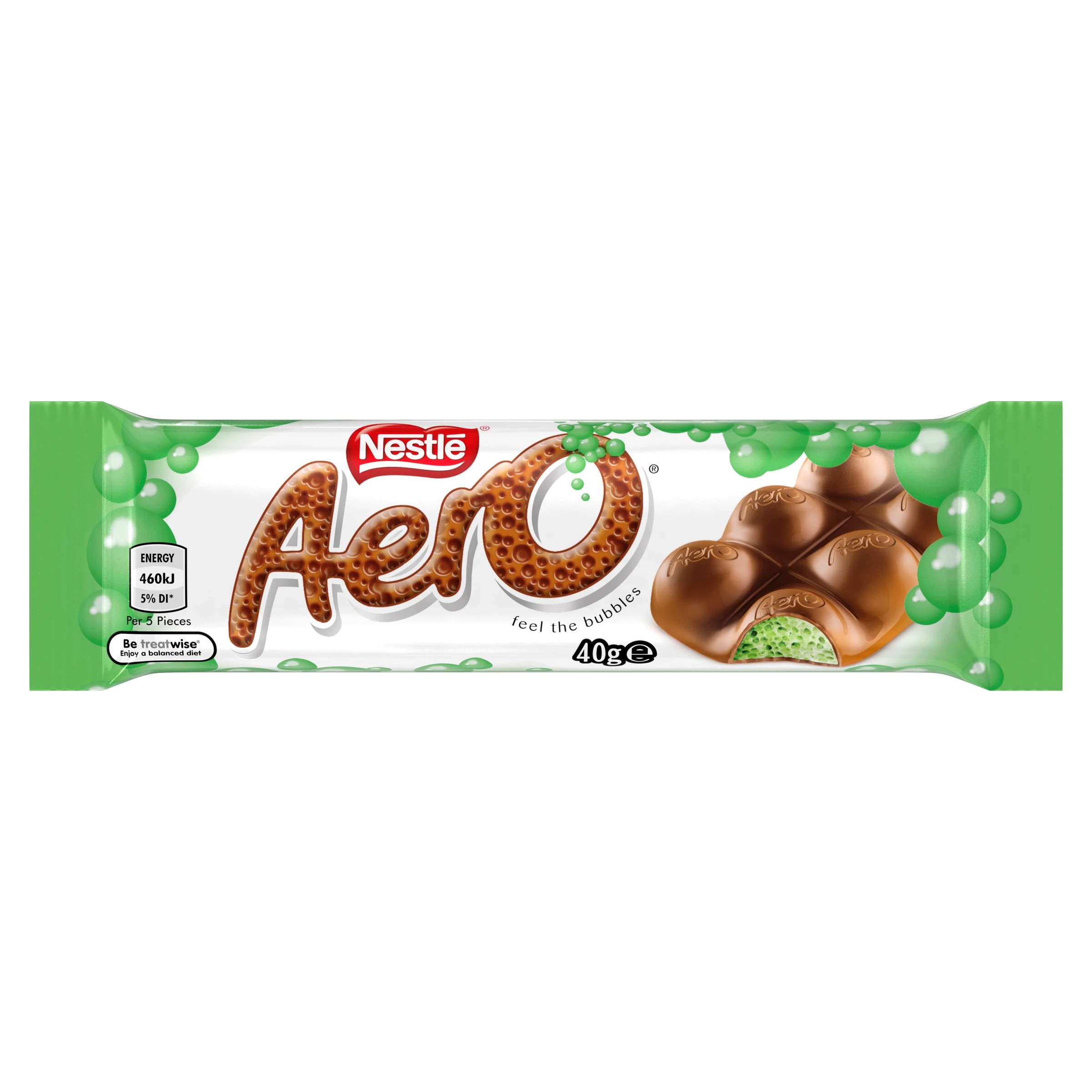 1 Nestle Aero Peppermint Chocolate Bar 40g, 1 of 2