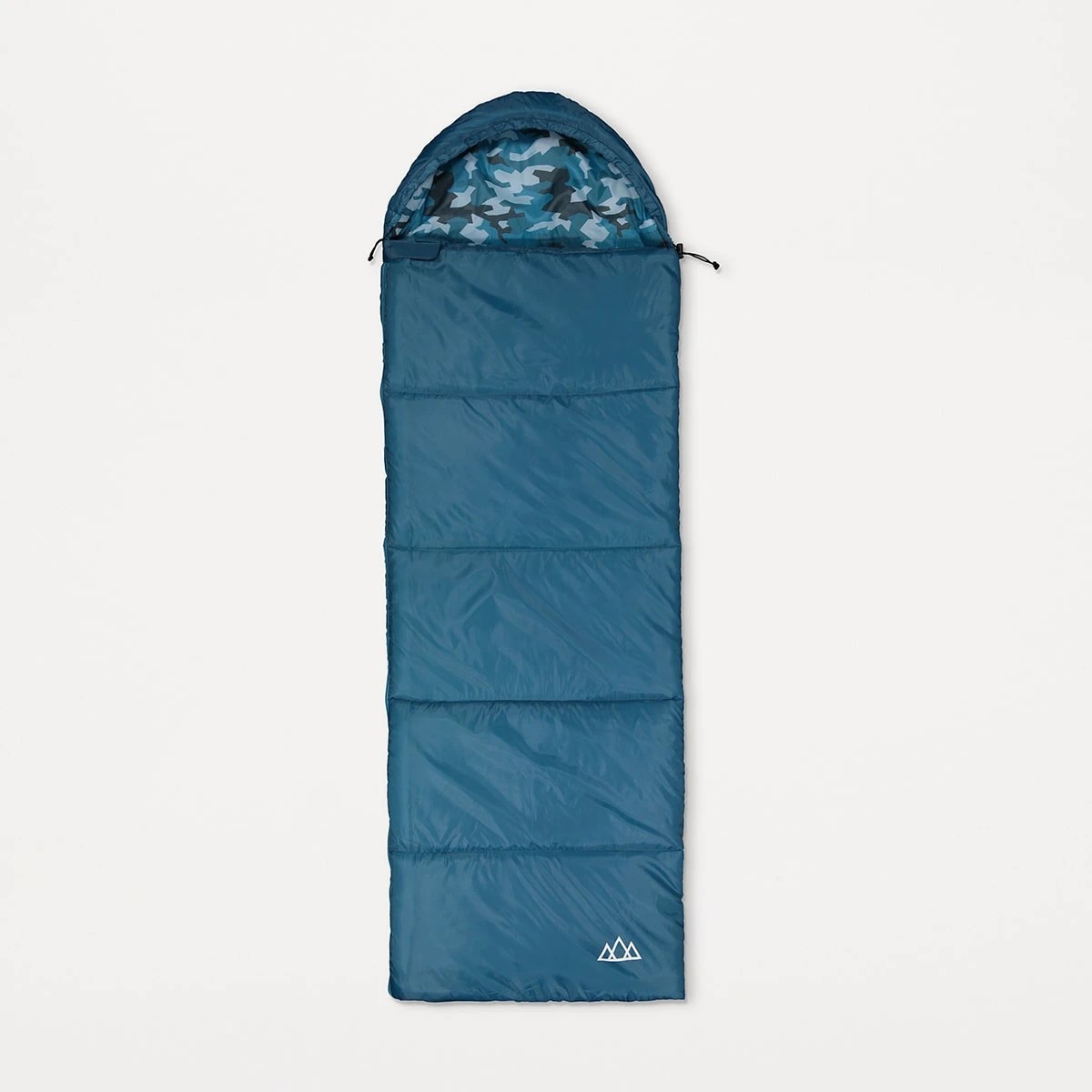 1 Camo Hooded Kids Sleeping Bag, 1 of 7