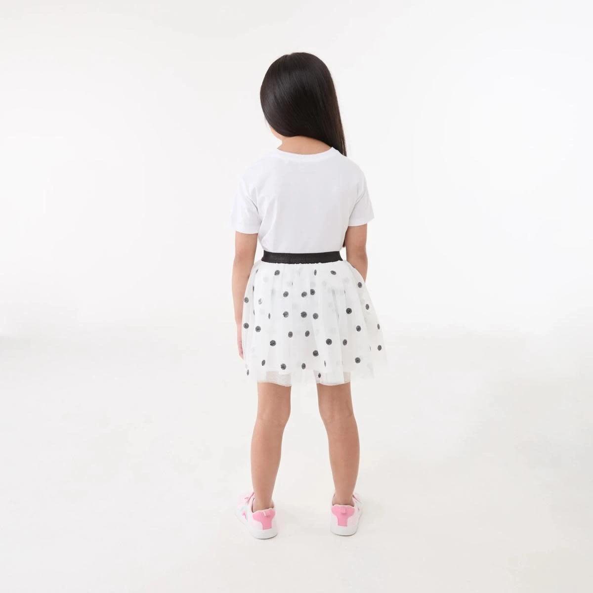 6 Tutu Skirt MAGICAL HAIL SPOTS WHITE, 6 of 6