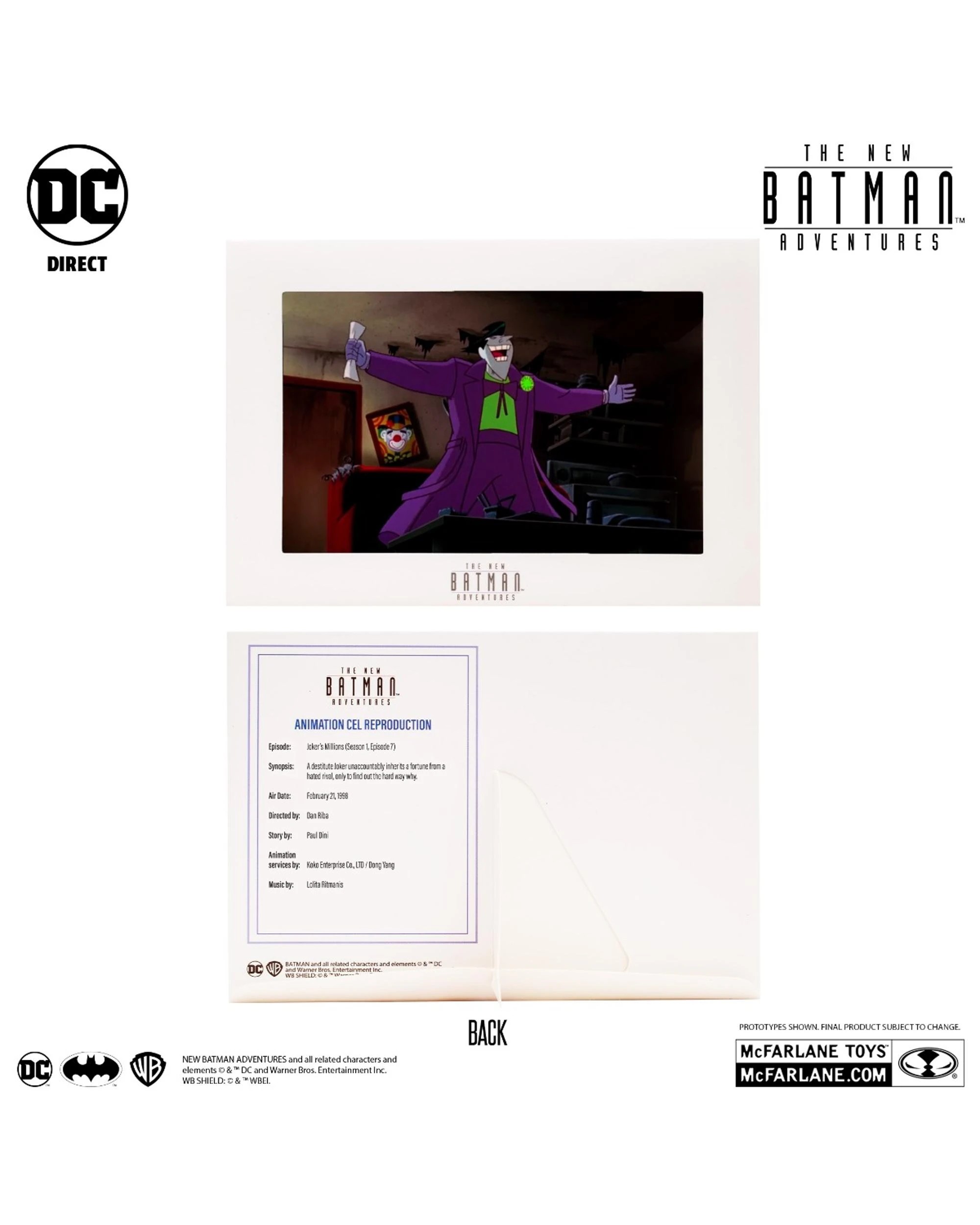 4 DC Direct The New Batman Adventures The Joker 6 Inch Figure, 4 of 9