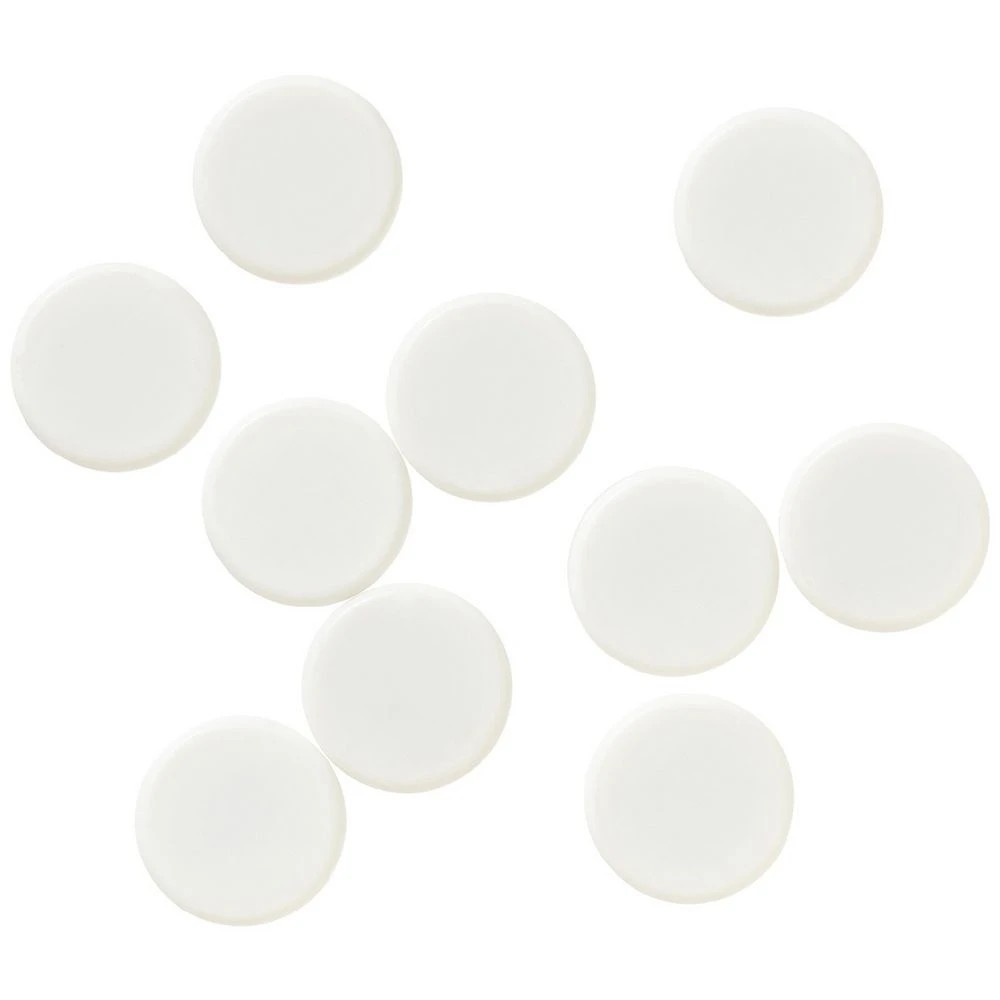 1 J.Burrows Round Magnets White 10 Pack, 1 of 2