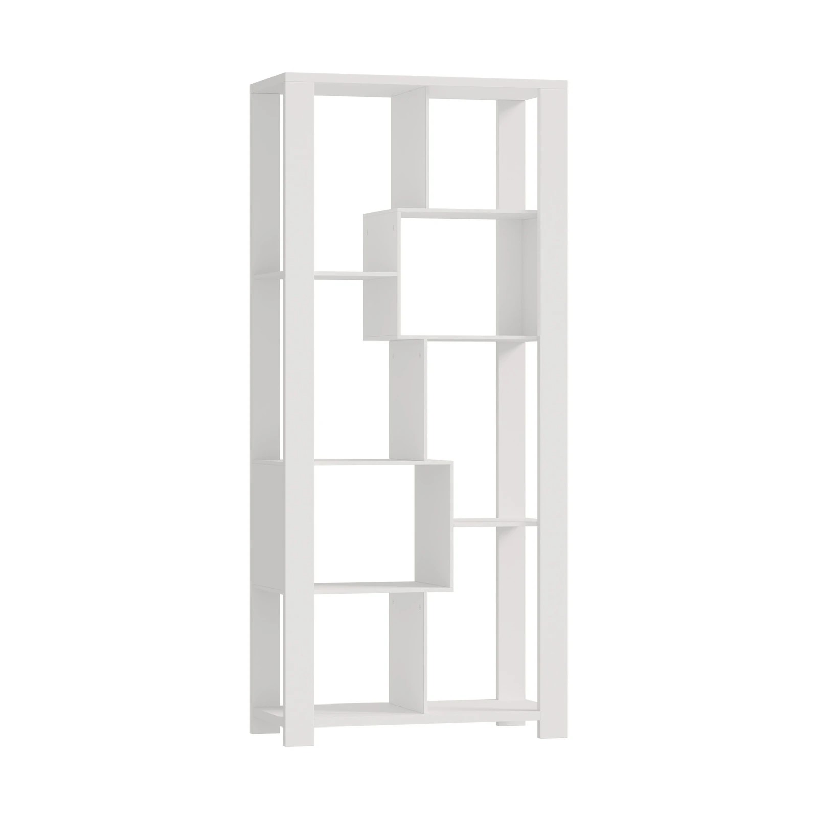 5 Oikiture Bookshelf Display Shelf Storage Cabinet Stand Organiser Bookcase
 - White, 5 of 9