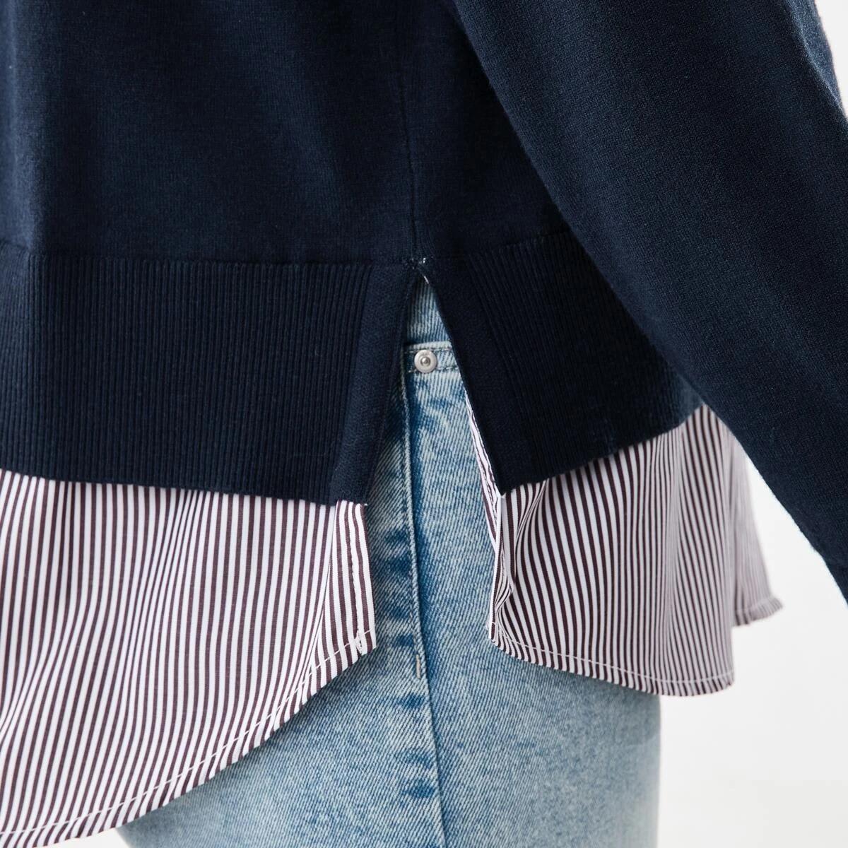 7 Twofer Jumper Navy M Stp, 7 of 7