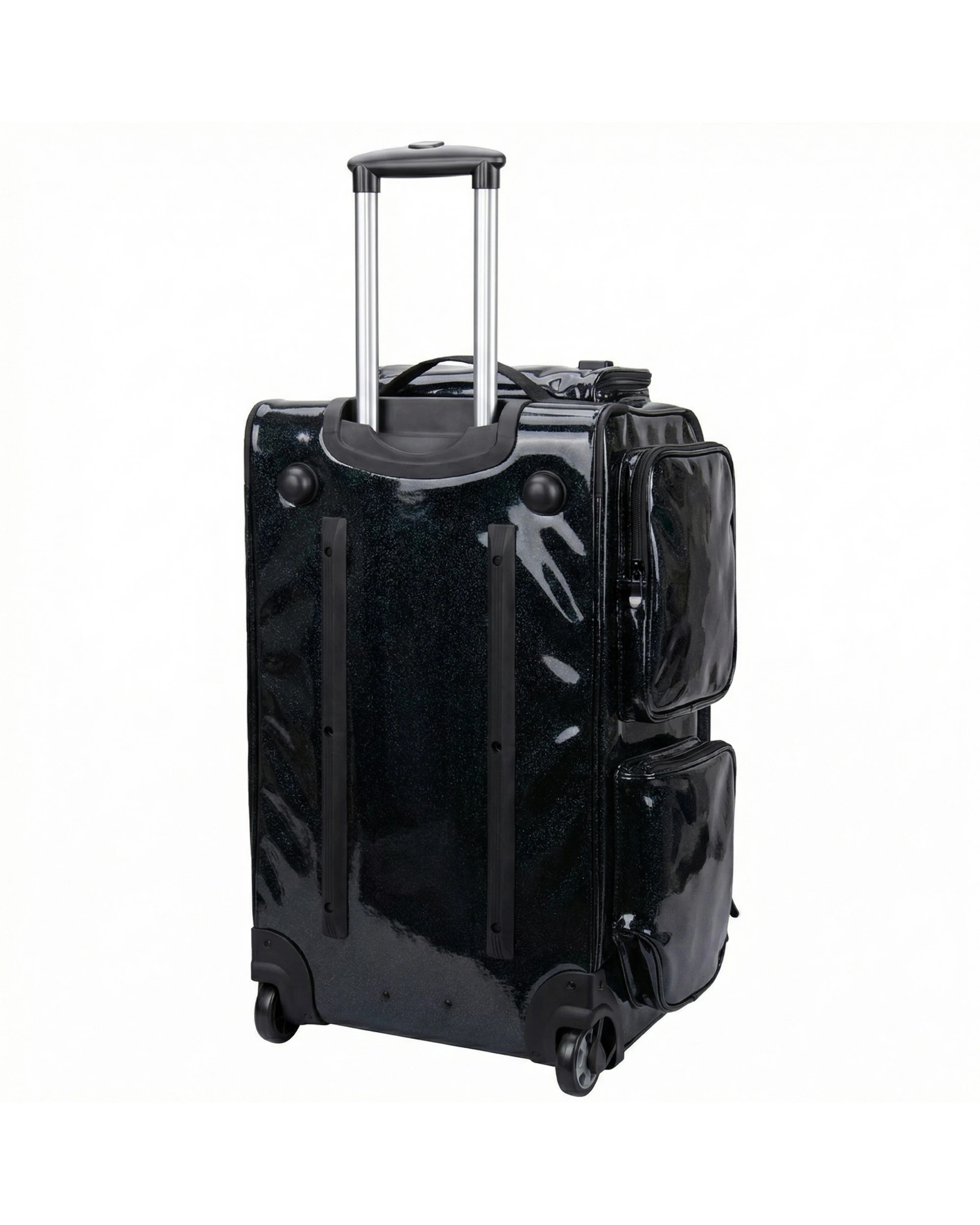4 Advwin 26" Rolling Dance Bag with Garment Rack Sparkling - Black, 4 of 7