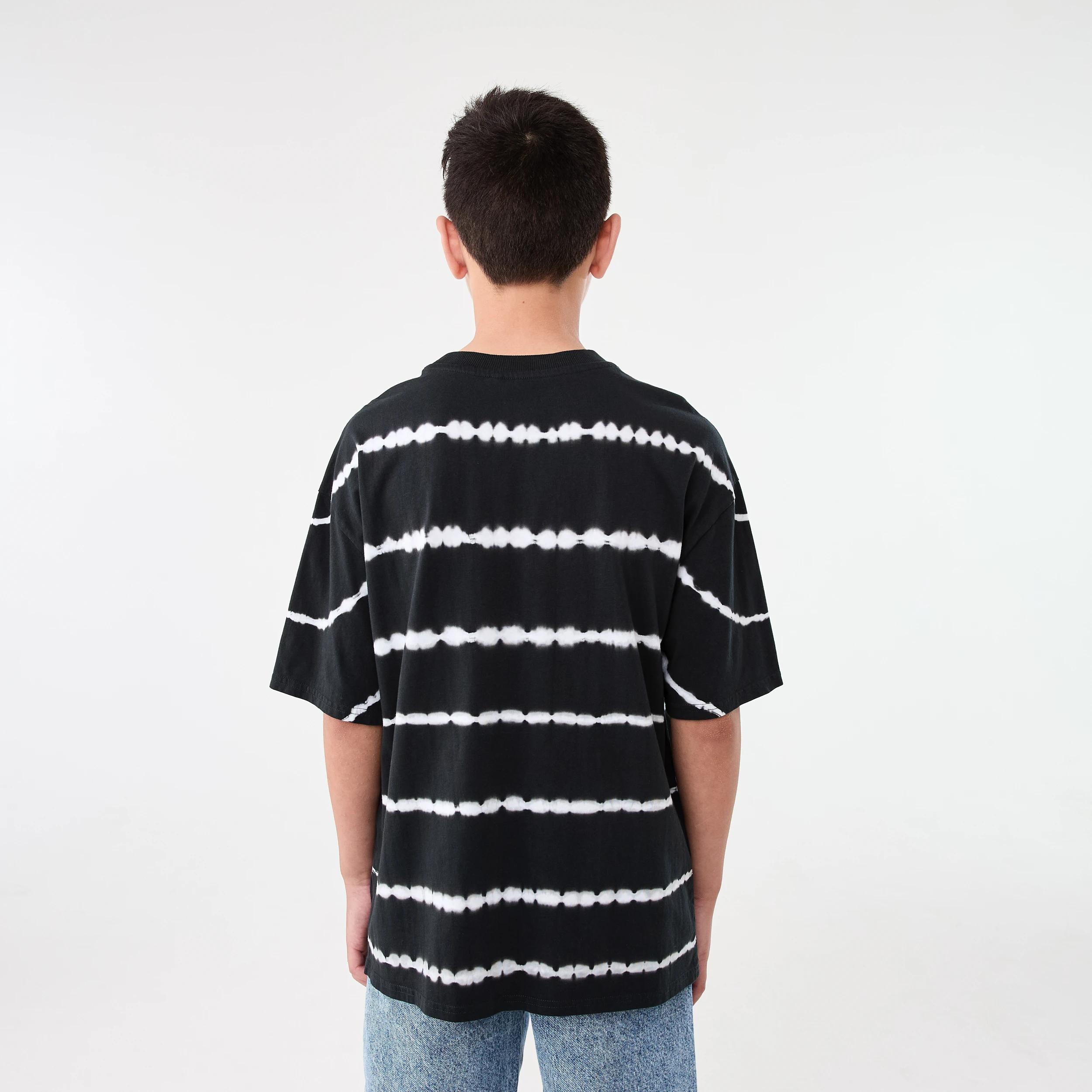2 Short Sleeve Oversized Tie Dye T-shirt DARK MAGNET, 2 of 7