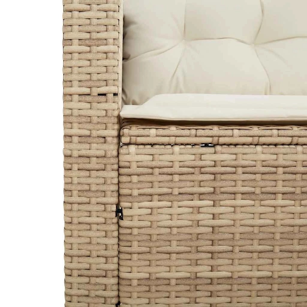 8 vidaXL Outdoor Sofa Set Removable Covers - Beige, 8 of 8