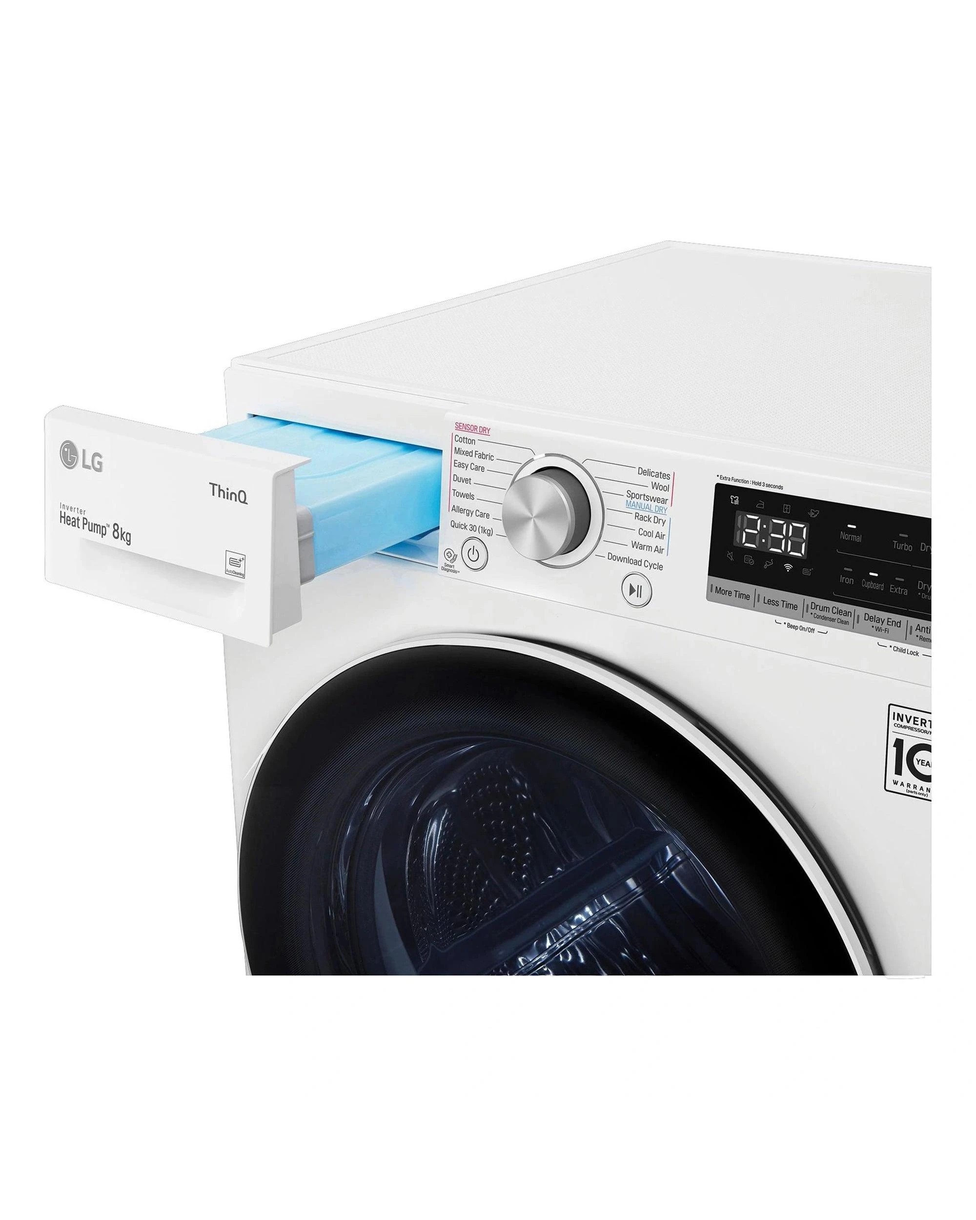 6 LG DVH508W 8kg Series 5 Heat Pump Dryer, 6 of 10