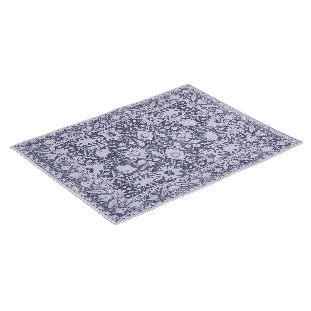 1 Artiss Floor Rug 240X340cm Soft Velvet Washable Modern Area Rug Floor Carpet - Blue, 1 of 2