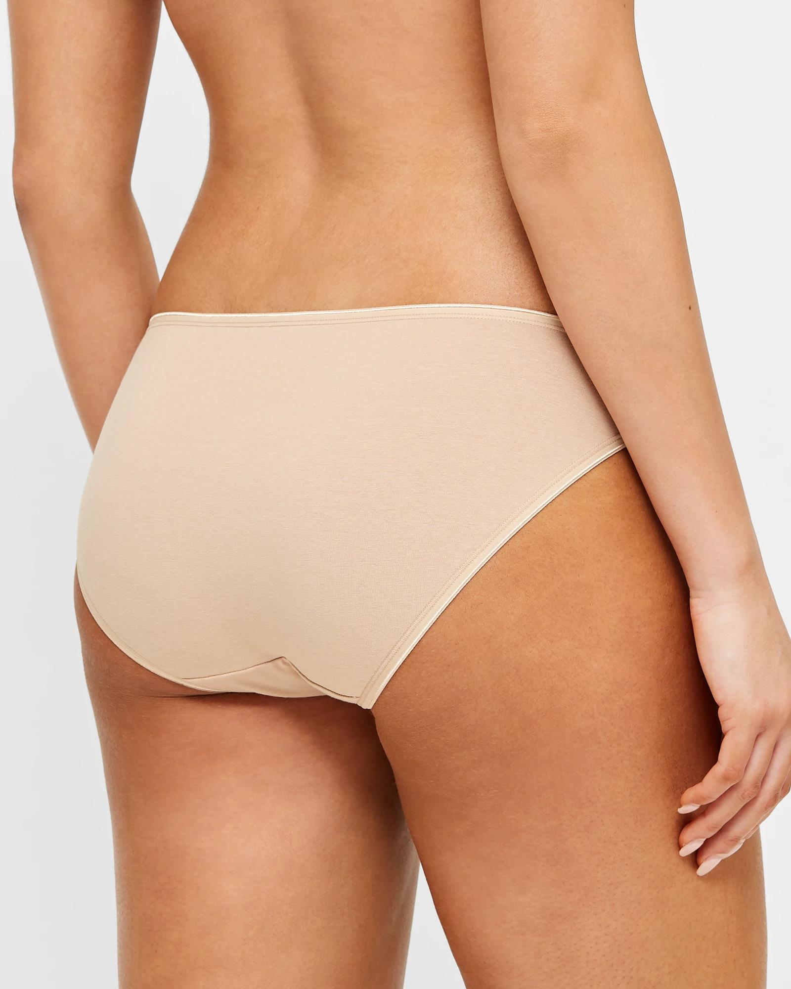 4 Target 2 Pack Everyday Cotton Bikini Briefs With Aloe LATTE, 4 of 4