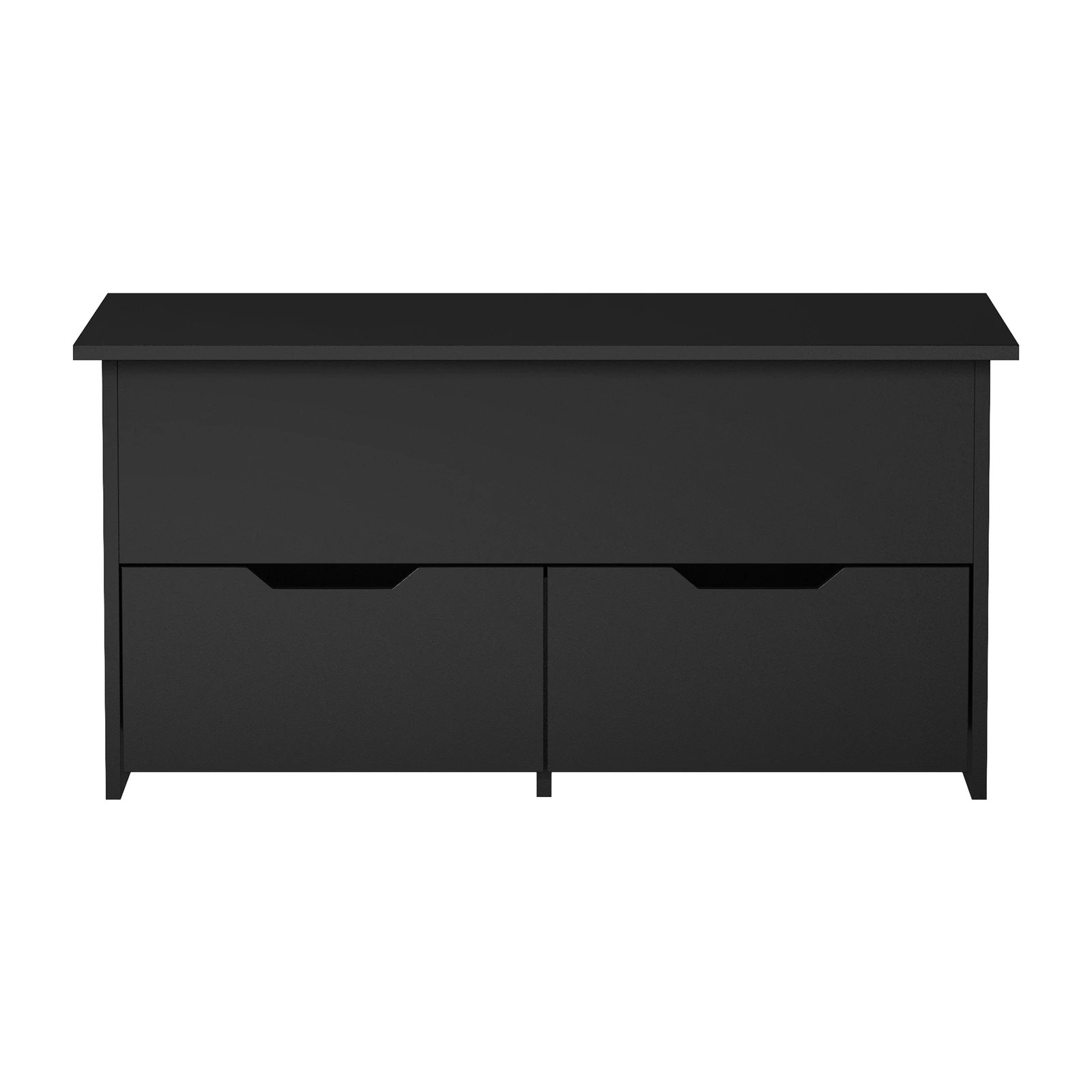 5 Oikiture Coffee Table Lift Up Top With Drawers Hidden Book Storage Black - Black, 5 of 7