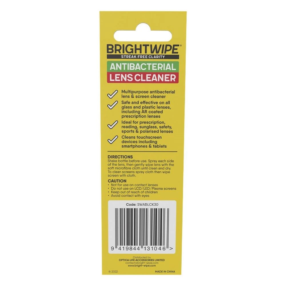 2 Brightwipe Antibacterial Lens Care Kit 30mL, 2 of 4