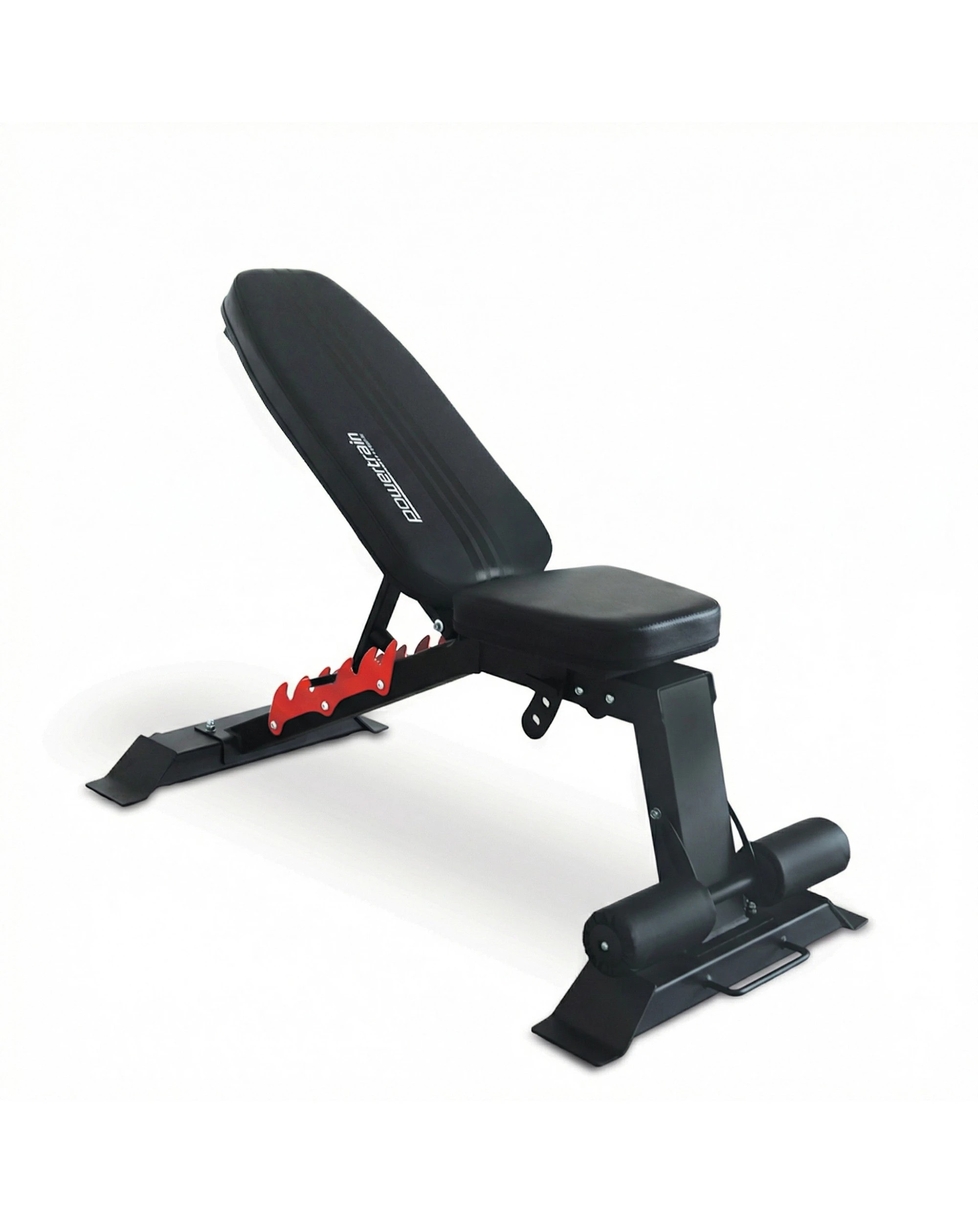 2 Powertrain 80KG Adjustable Dumbbell Set and Stand with Heavy-Duty FID Bench - Black, 2 of 10