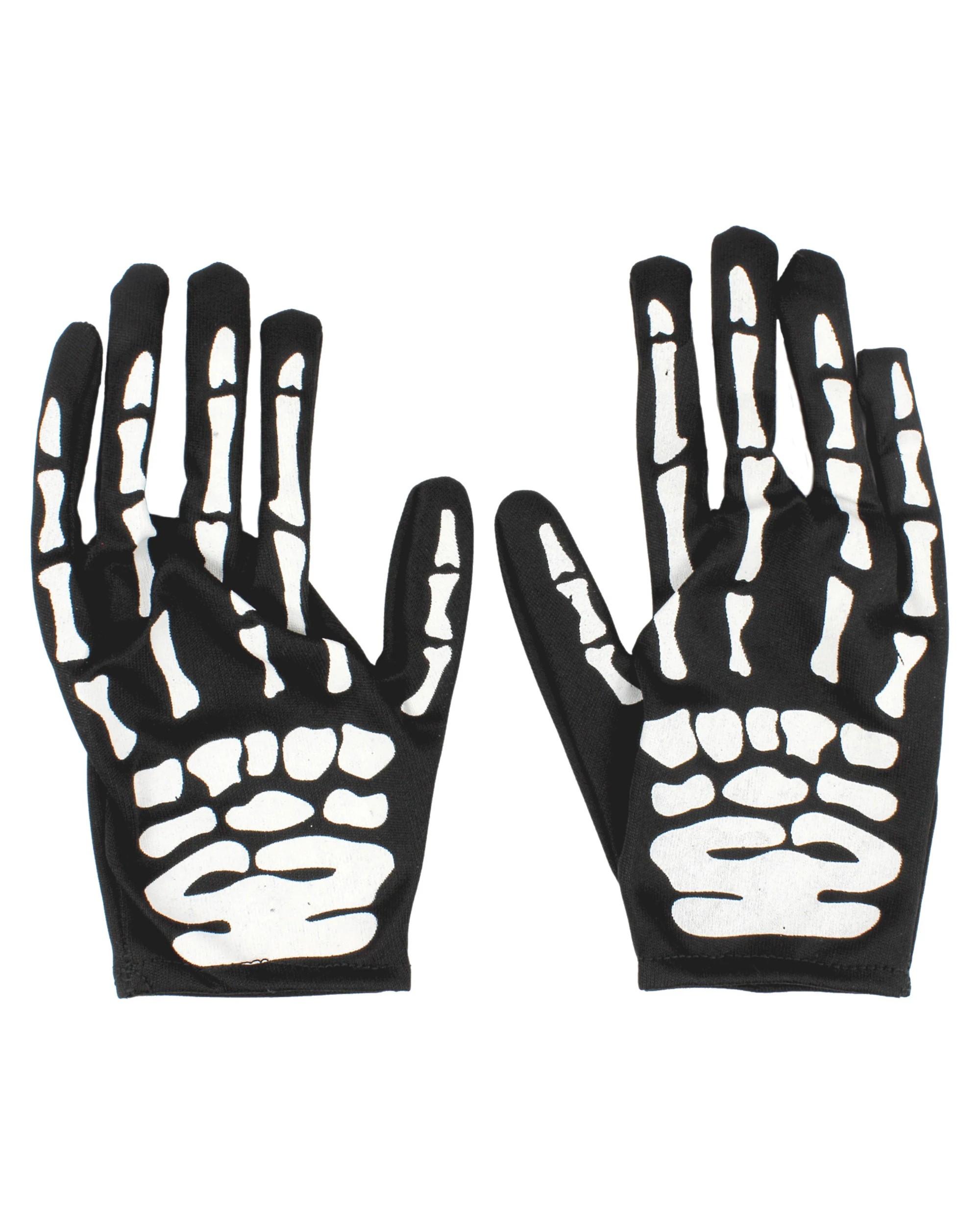 1 JD Party Kids Skeleton Hand Gloves - One Size - Black, 1 of 1