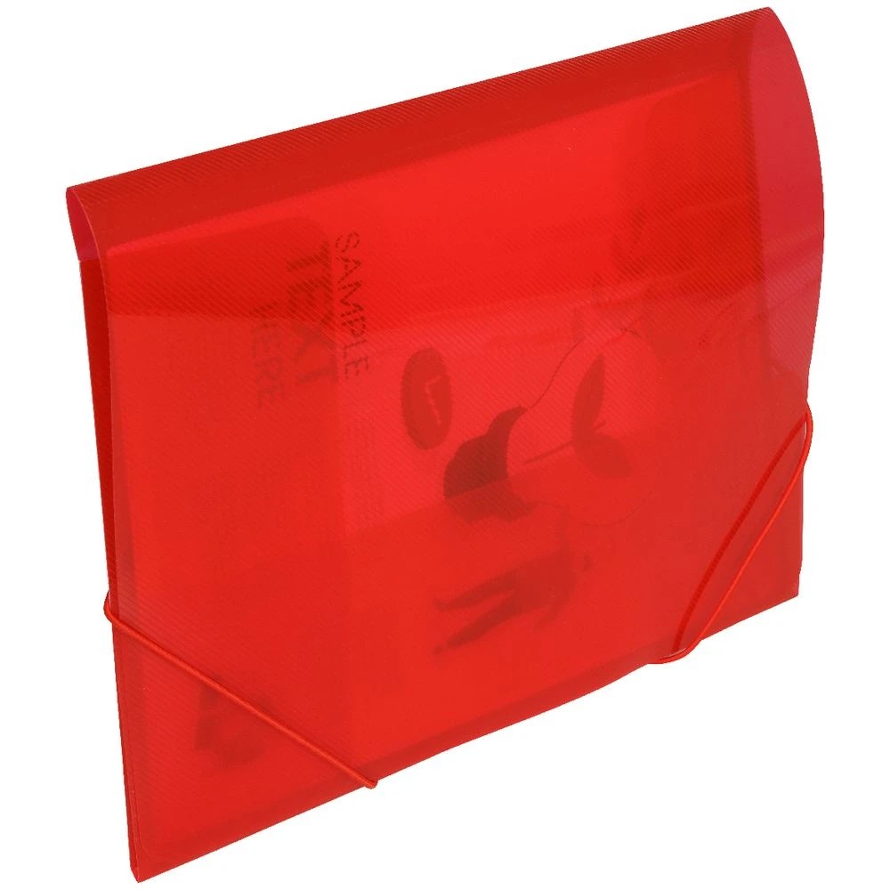 3 J.Burrows A4 Elastic Document Wallet Red, 3 of 3