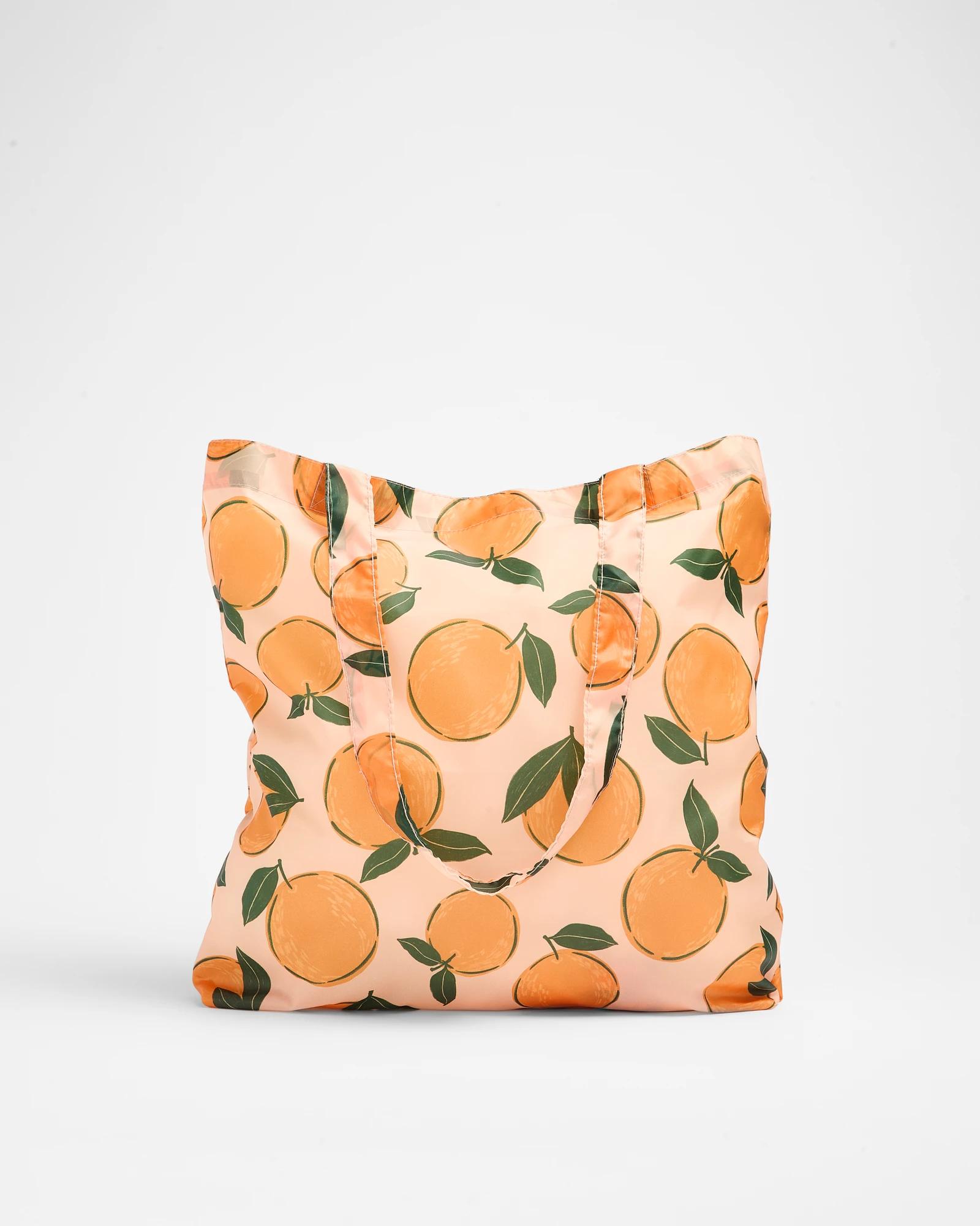 1 Target Fold Up Shopper Tote Bag ORANGES, 1 of 3