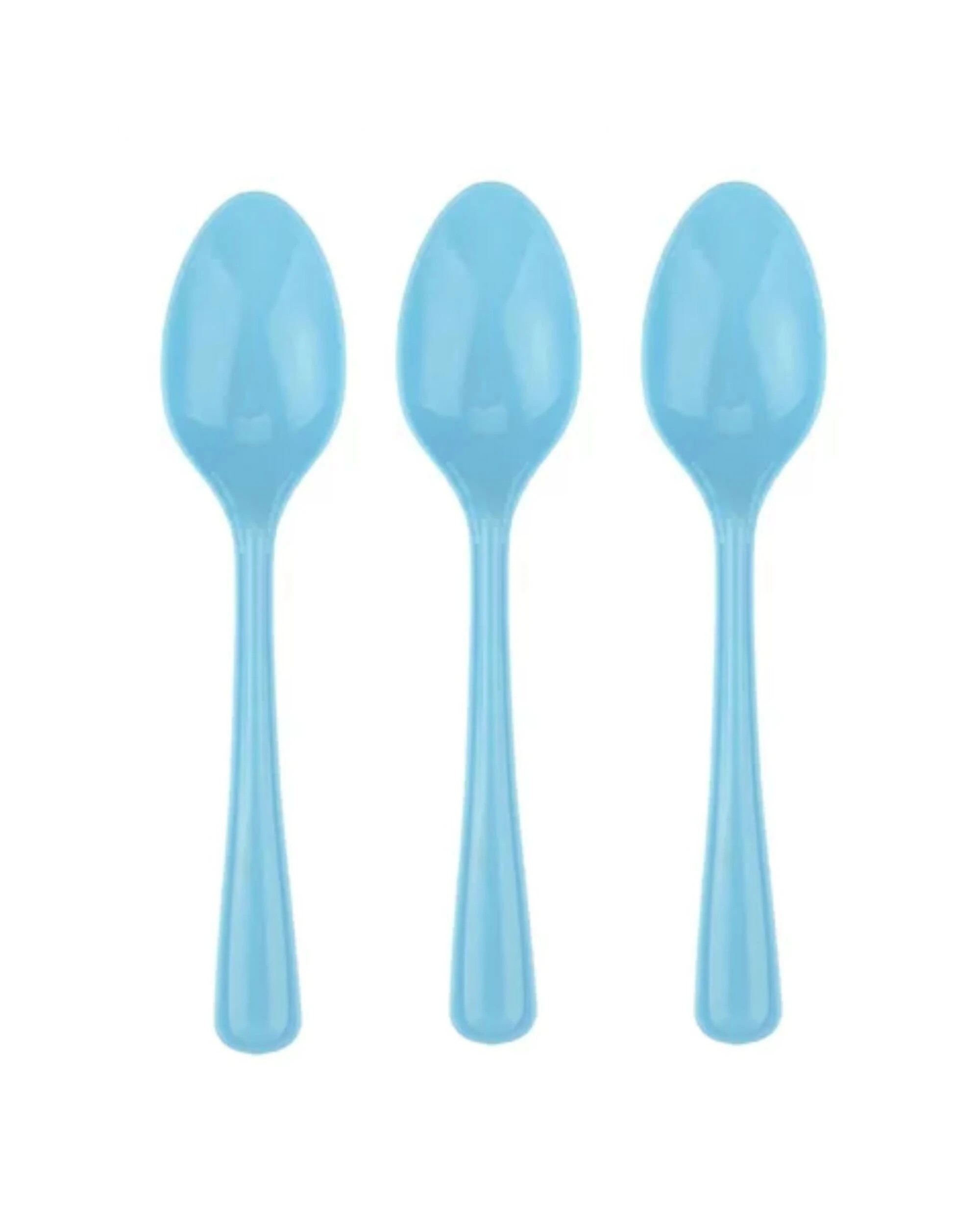 1 Alpen Reusable Spoons Pack of 20 - Ice Light Blue - Light Blue, 1 of 3
