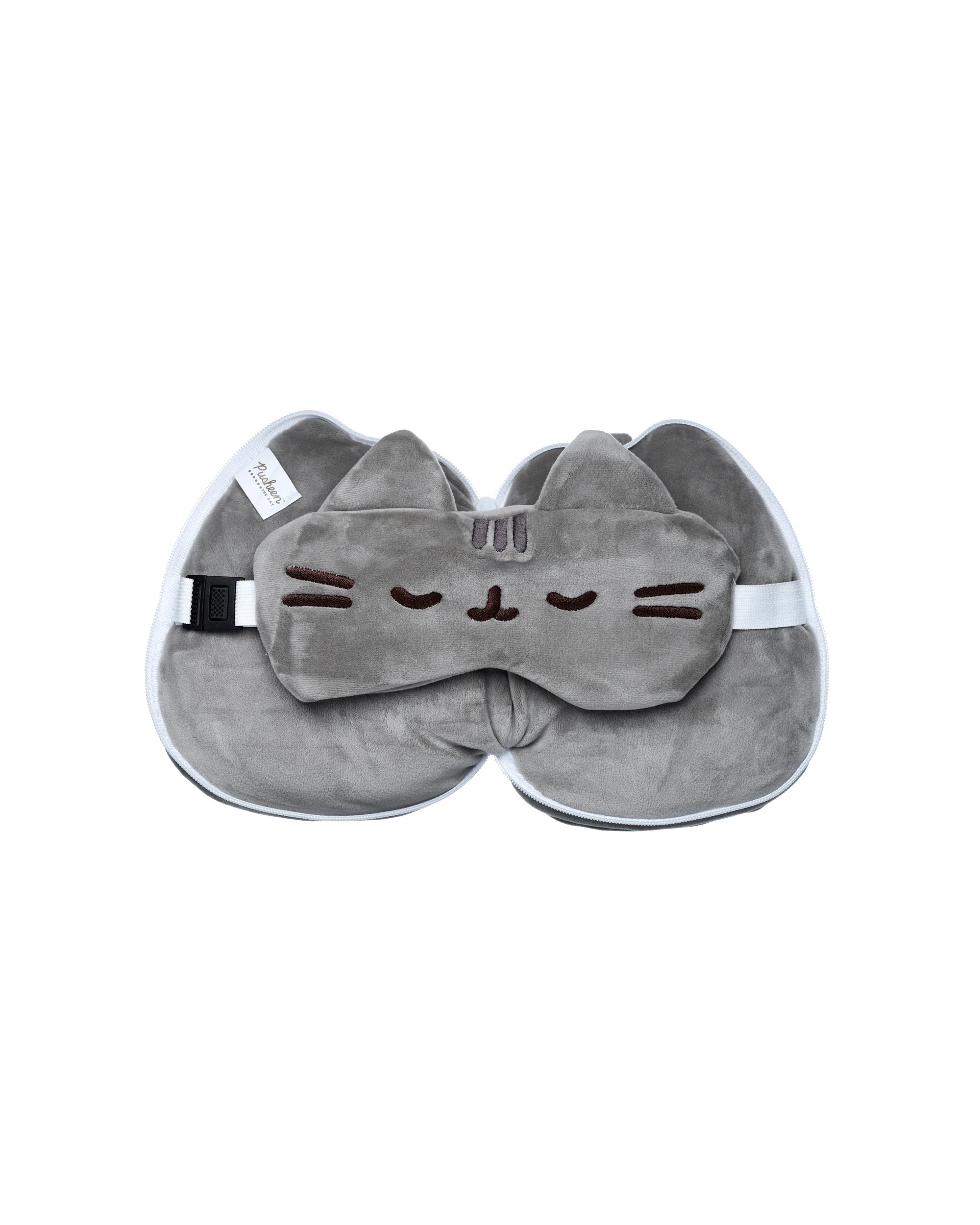 2 Relaxeazzz - Pusheen: Travel Pillow & Eye Mask Set, Cushion, 3 years+ - Grey, 2 of 4