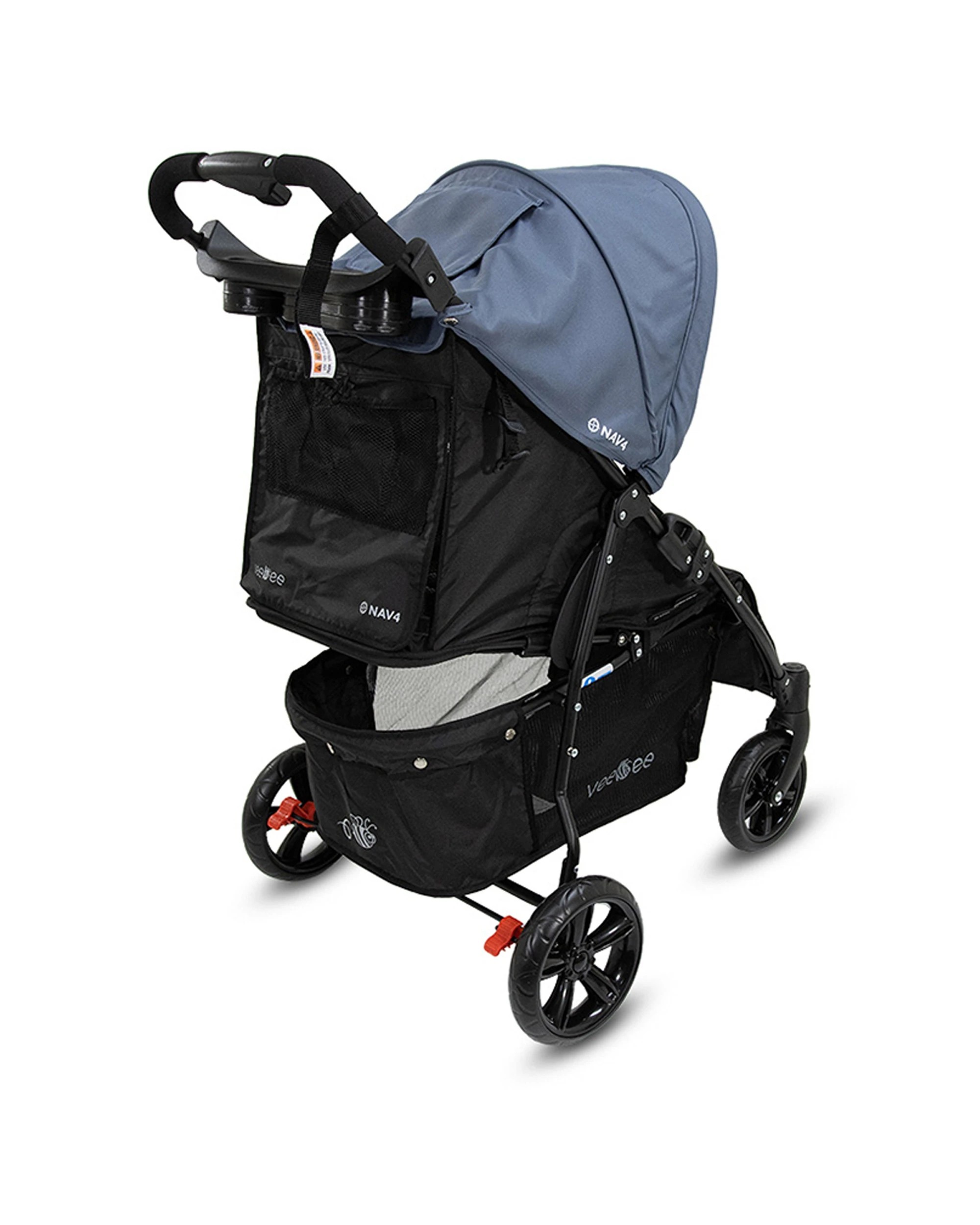 7 Veebee Nav 4 Foldable Baby Stroller Suitable From Birth Toddler Glacier Colour 100cm Stroller Pram Kit
 - Blue, 7 of 9