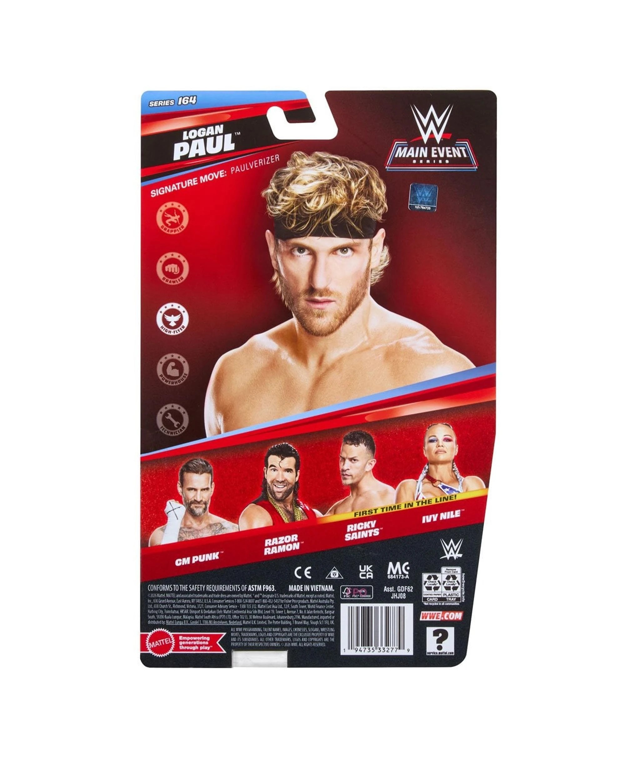 5 WWE Main Event Series 164 Logan Paul Action Figure, 5 of 5