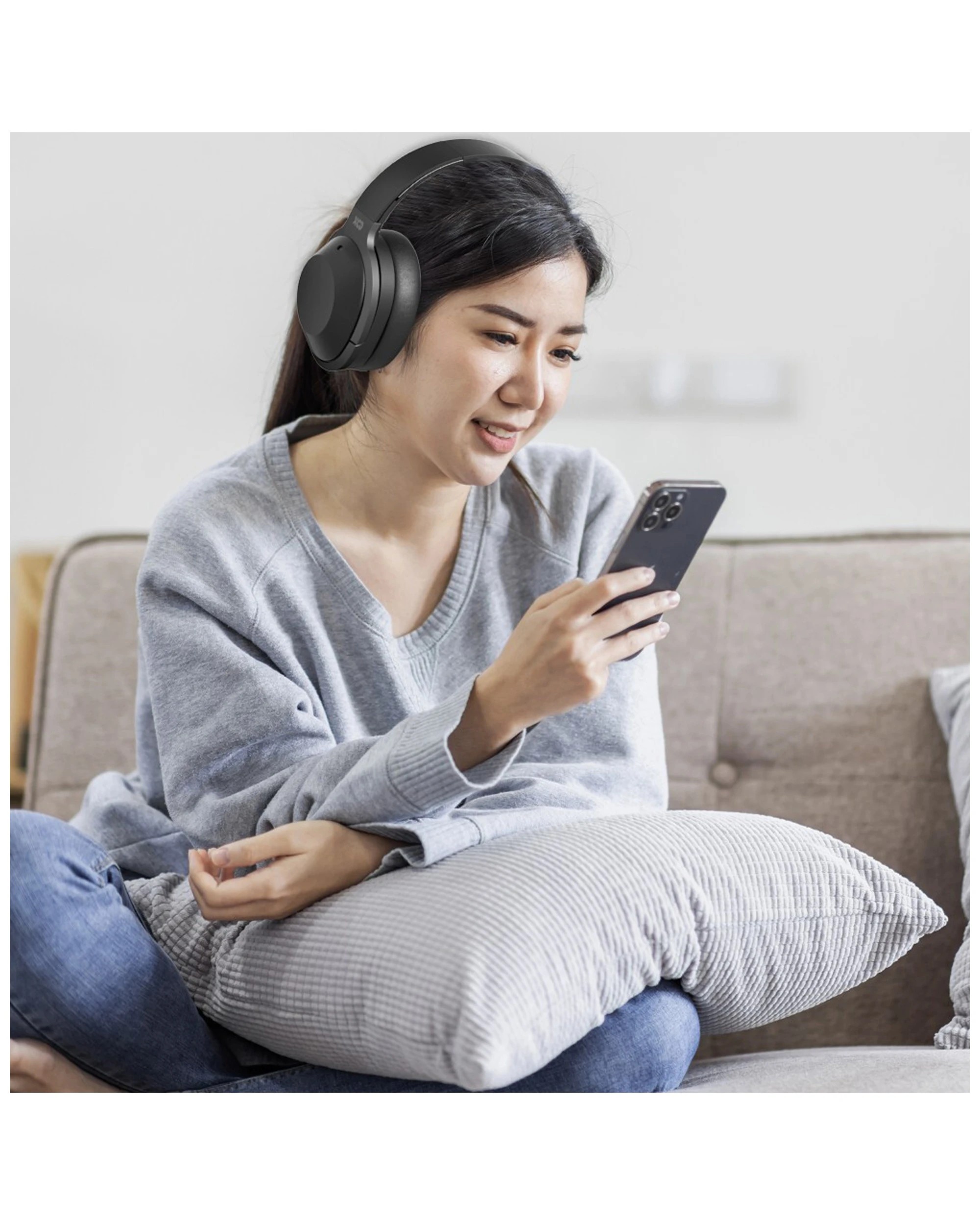 4 Laser Wireless Bluetooth Enc Over-ear Headphones Headset With Microphone - Black, 4 of 8