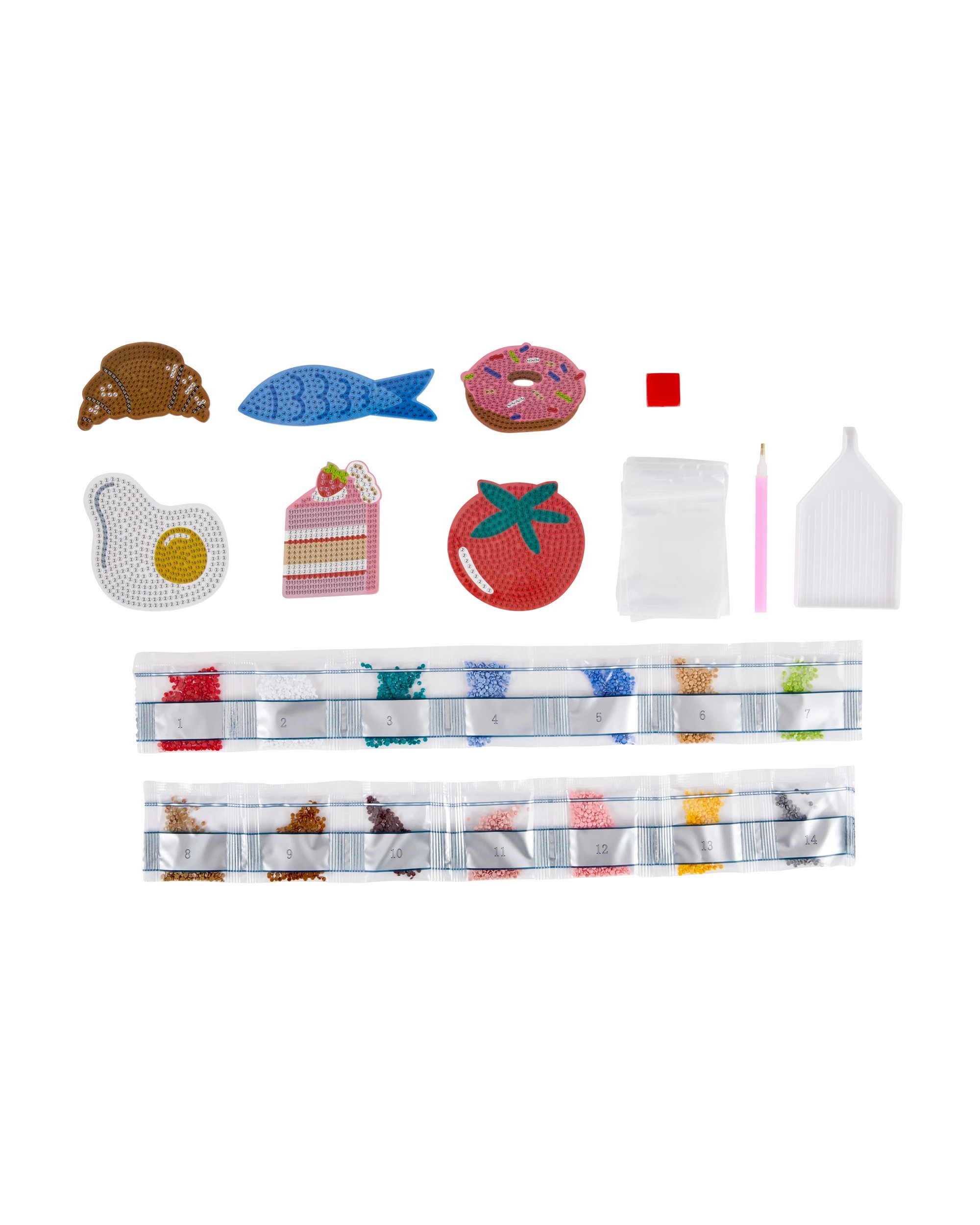 2 DIY Sparkle Gem Art Magnets, 2 of 3