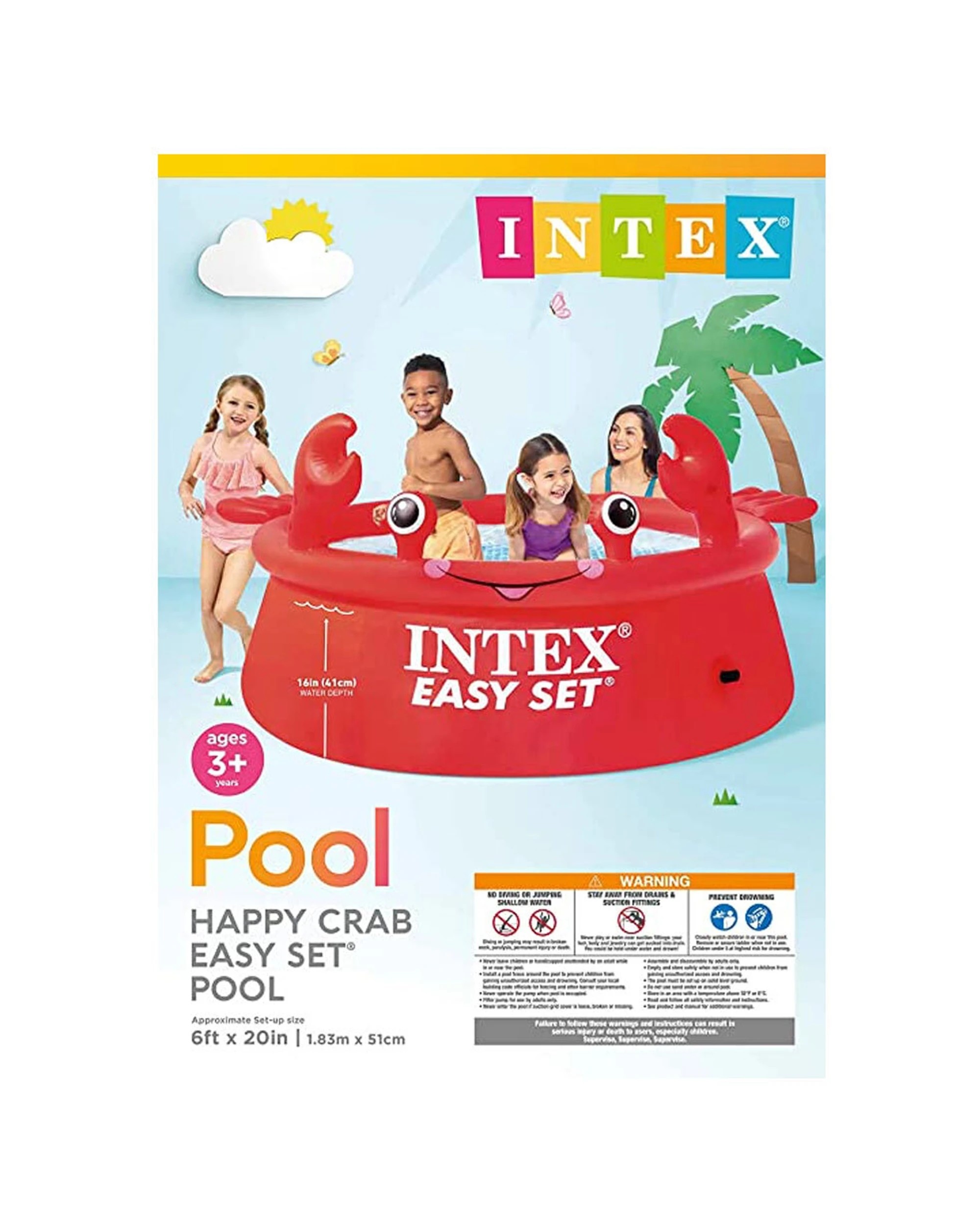 3 Intex Happy Crab Easy Set Pool 2P - Red, 3 of 3