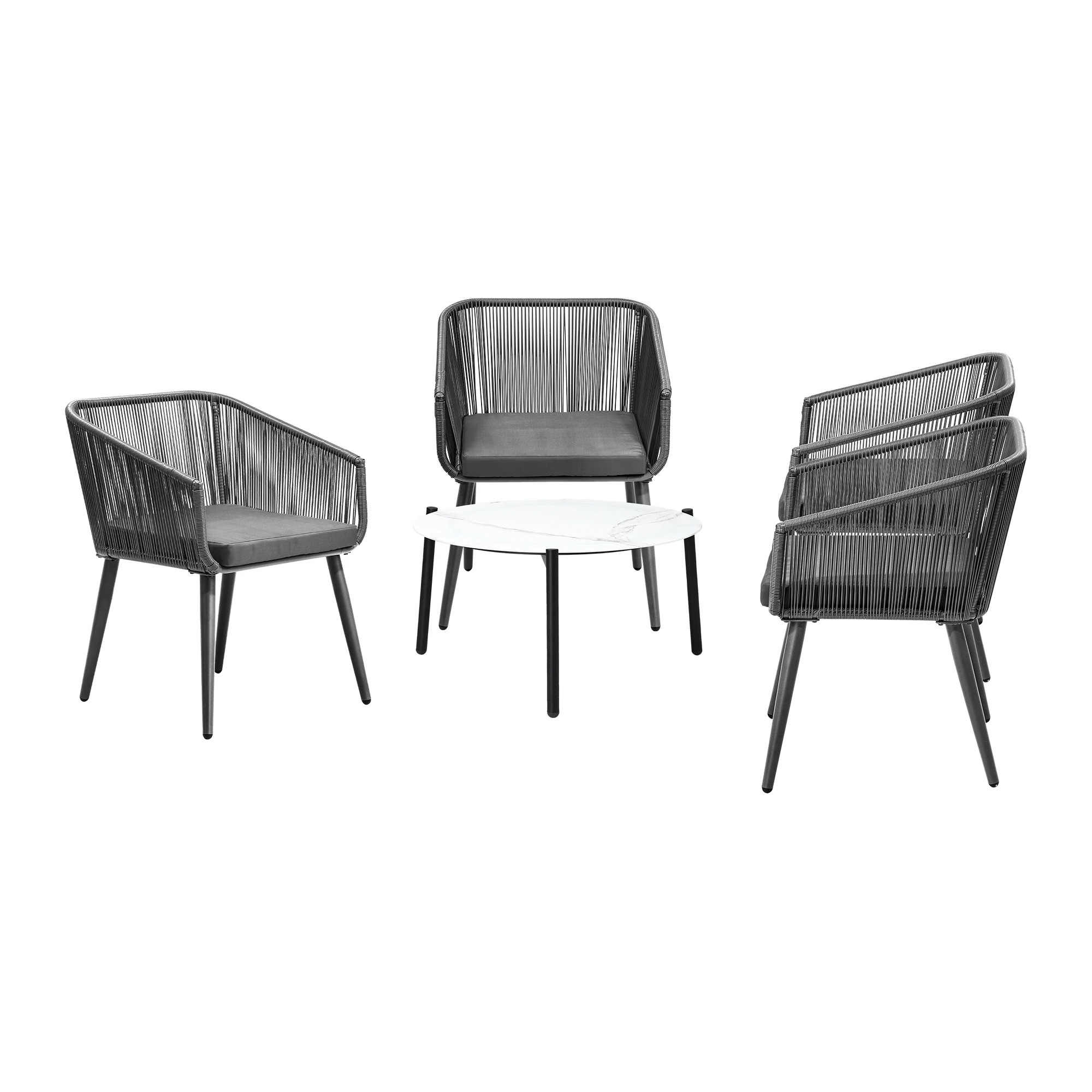 8 Livsip Outdoor Lounge Setting Furniture 5 Piece Patio Set - Multi, 8 of 9