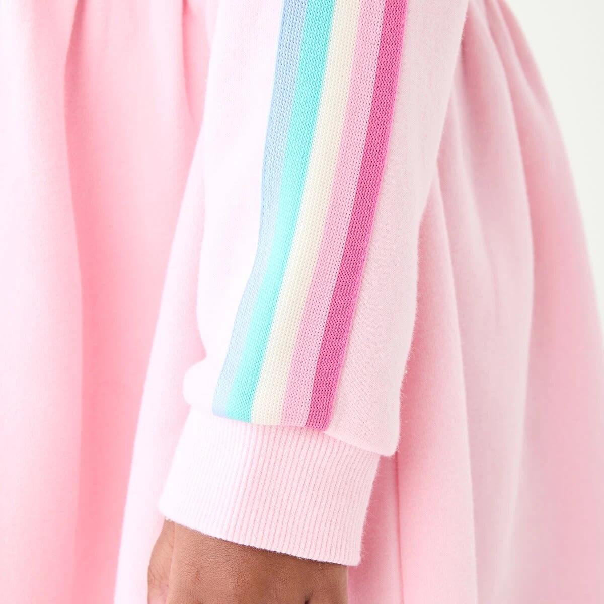 5 Taped Fleece Dress Rainbow, 5 of 10