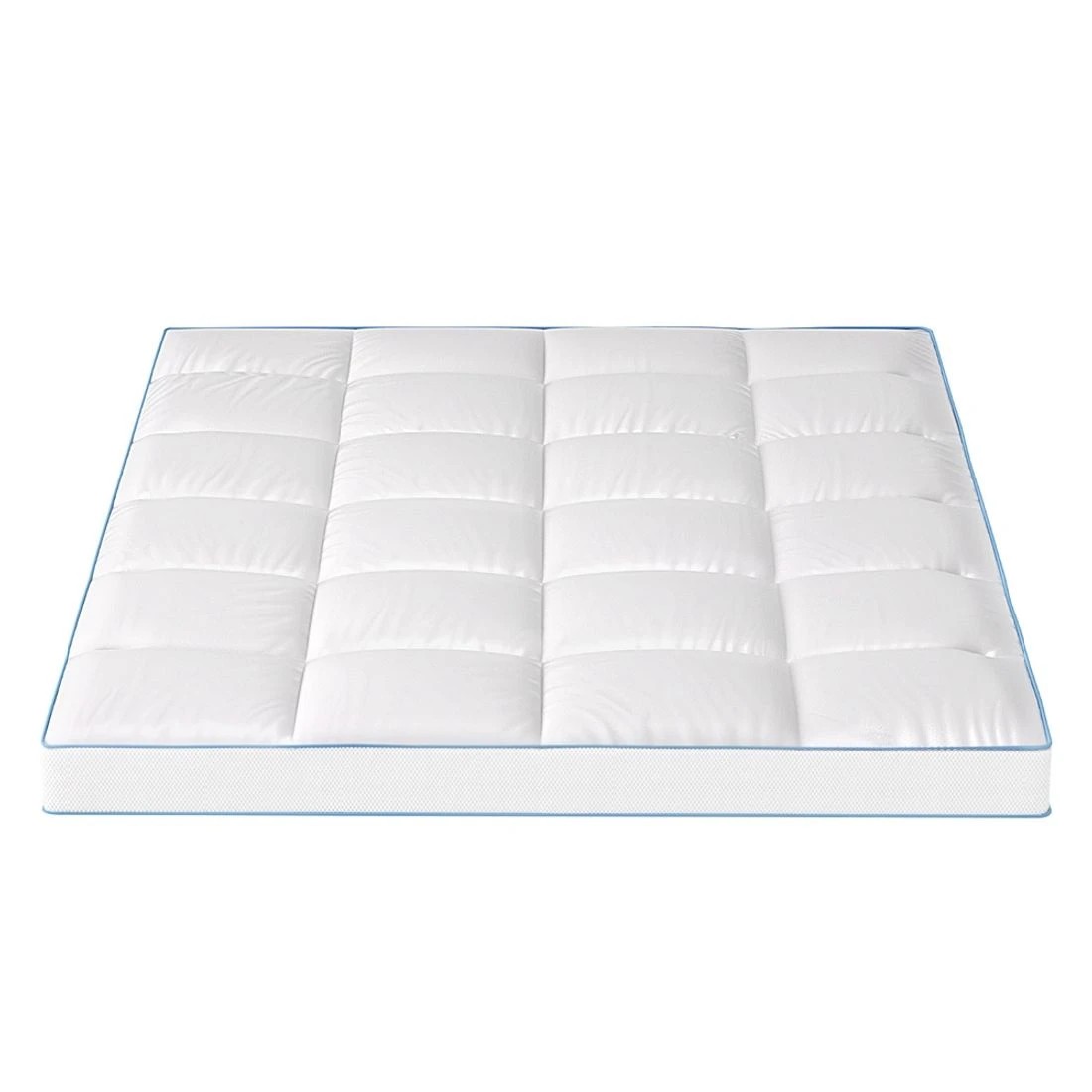 4 Giselle Bedding 1500GSM Bamboo Pillowtop Mattress Topper 10cm Thick Pad for Back Pain Relief - Double Bed - White, 4 of 7