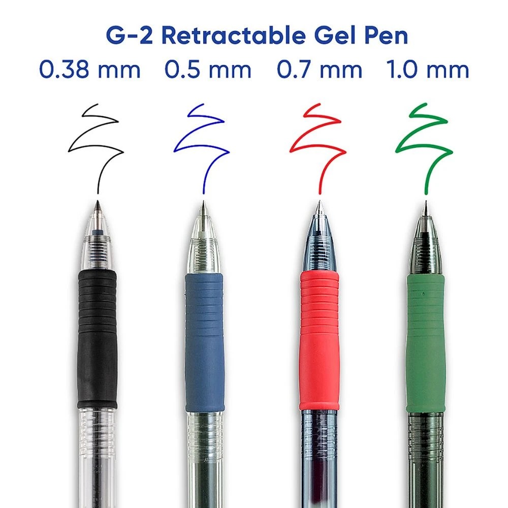 6 PILOT G2 Retractable Gel Pen Fine 0.7mm Assorted 4Pk, 6 of 7